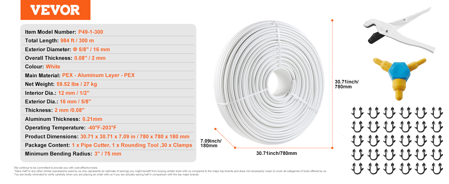 Malla de fibra de vidrio tubular de 100 mm de diámetro y 203 g/m lineal