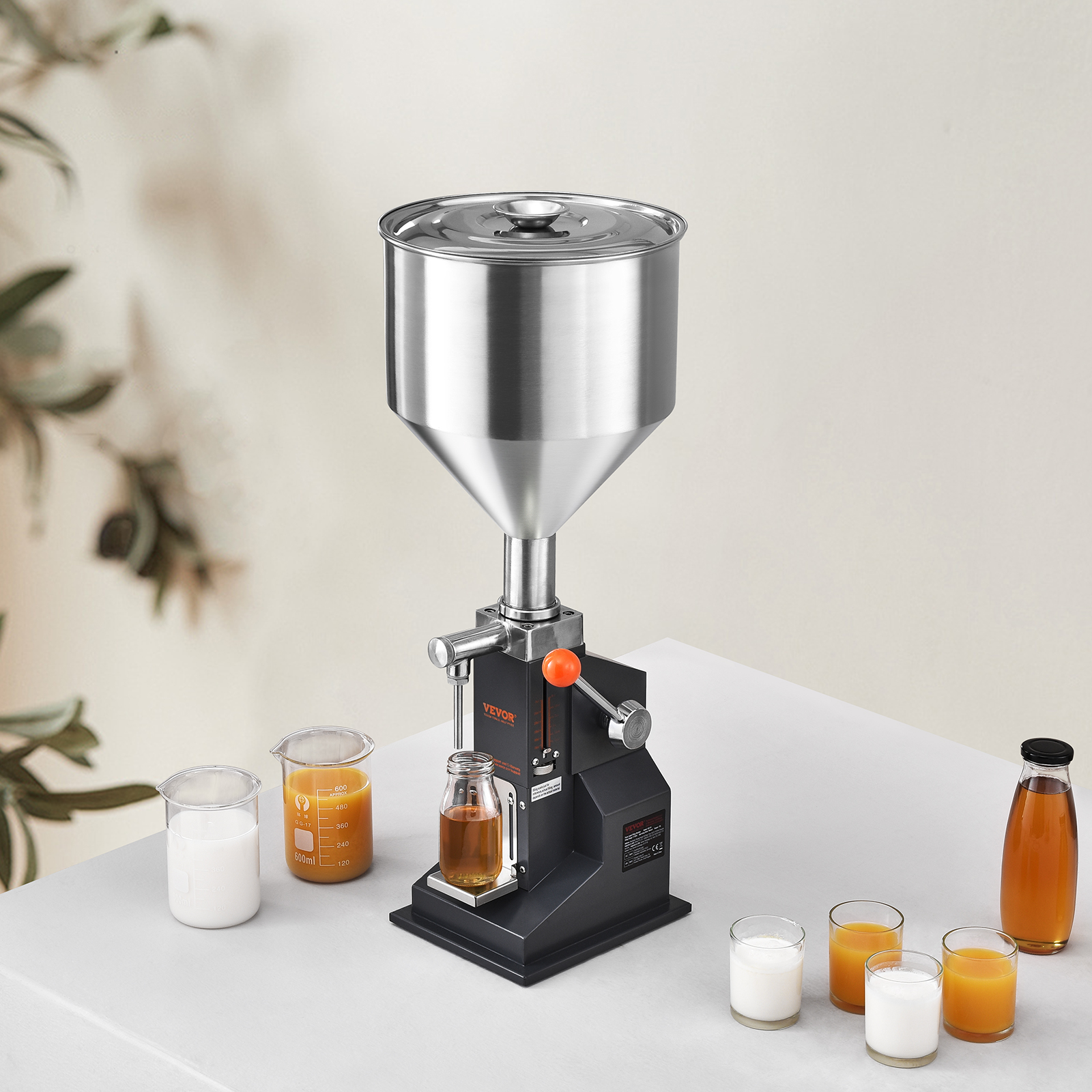 VEVOR Manual/Pneumatic Liquid Filling Machine Oil Paste Bottle Filler 5-50/100ml - Picture 20 of 36