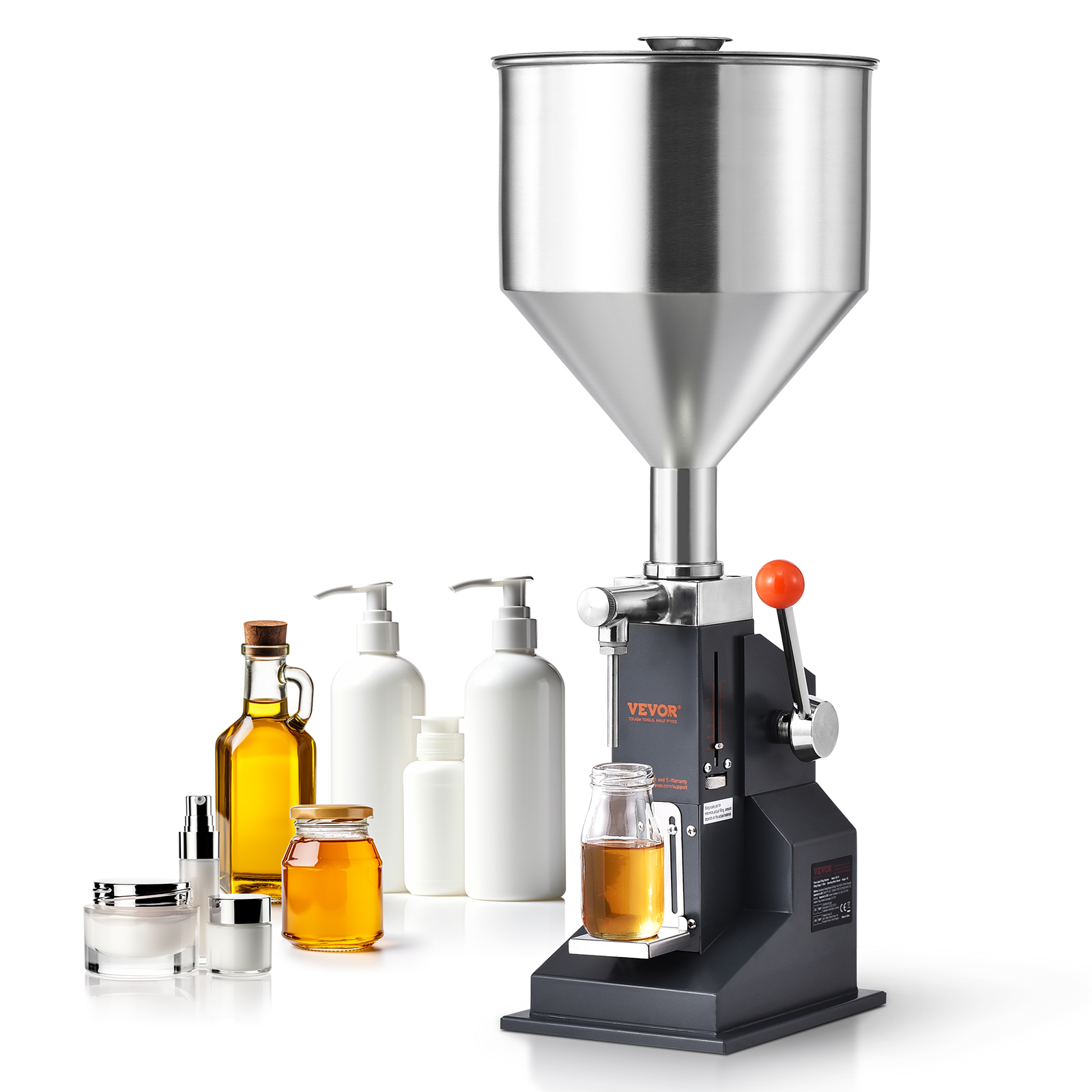 VEVOR Manual/Pneumatic Liquid Filling Machine Oil Paste Bottle Filler 5-50/100ml - Picture 14 of 36
