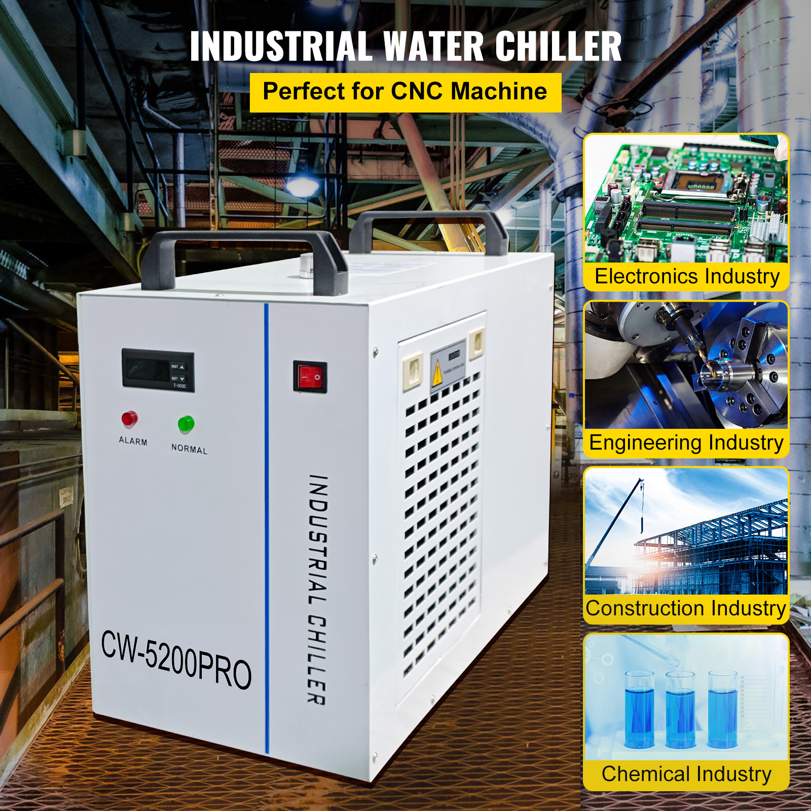Factory Price Air Cooled Water Tank Industrial Water Chiller CO2 Laser Tube  Small Air Cooled Water Chiller Cw3000 Cw3500 Cw5200 for Laser Cutting  Machine - China Water Chiller, Air Cooled Water Chiller