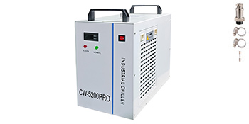 VEVOR VEVOR Industrial Chiller, CW5200 Industrial Water Chiller, 1400W  Cooling Capacity, 6L Capacity Cooling Water, Precise Thermostat  Recirculating Chiller for 130/150W Engraving Machine Cooling Machine