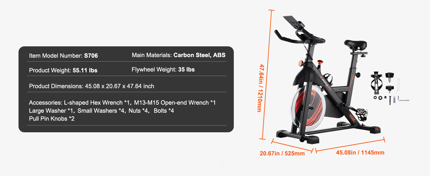 Exercise Bike,for Home,Comfortable Seat Cushion