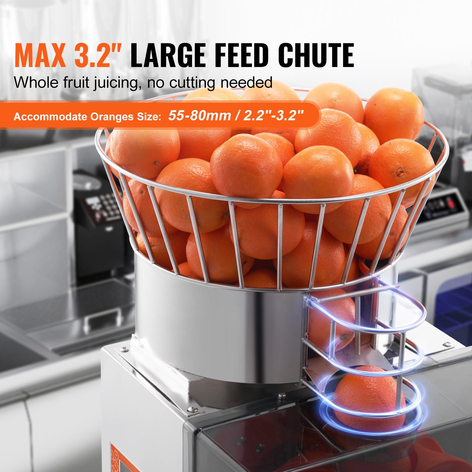 VEVOR Commercial Orange Juicer Machine 120W Juice Squeezer Extractor Filter Box - Picture 53 of 62