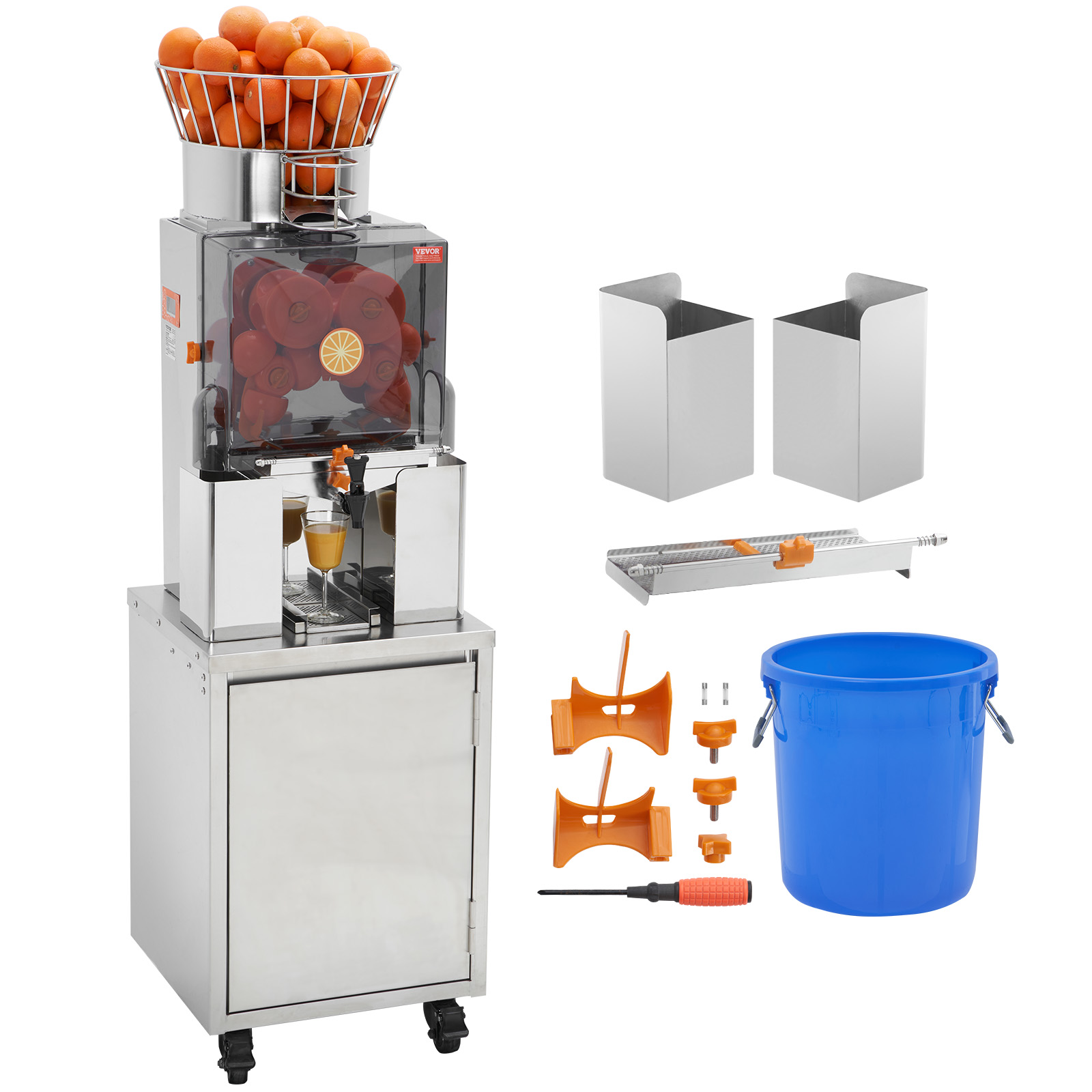 VEVOR Commercial Orange Juicer Machine 120W Juice Squeezer Extractor Filter Box - Picture 51 of 62