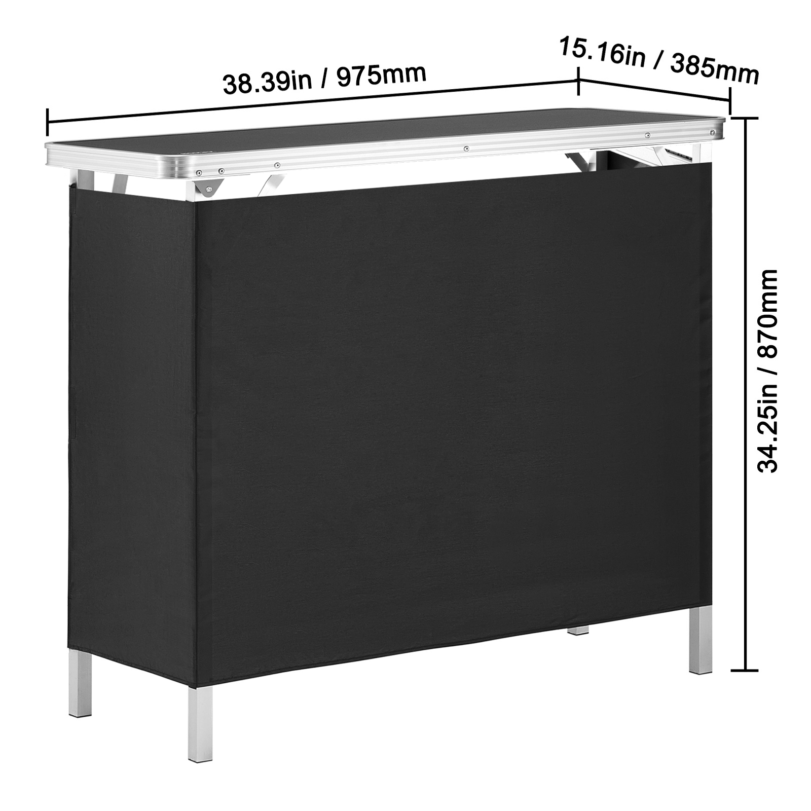 VEVOR Portable Tradeshow Podium Table, 38.39