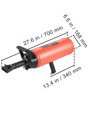 VEVOR Canon à Air Booster De Pneu 18,9 L Pression De Service