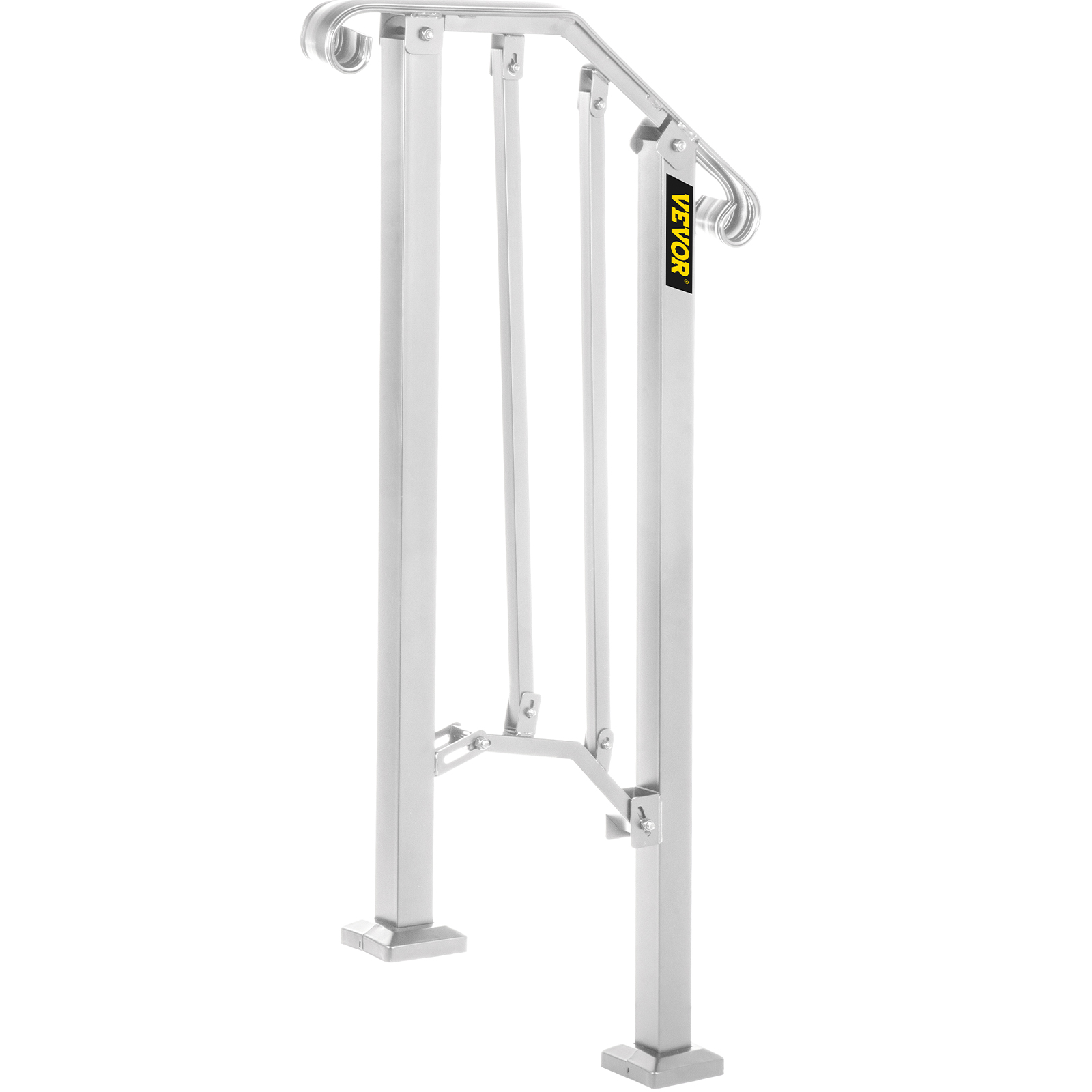 VEVOR Wrought Iron Handrail For 1 to 5 Steps Adjustable Safety Outdoor Handrail - Picture 121 of 134