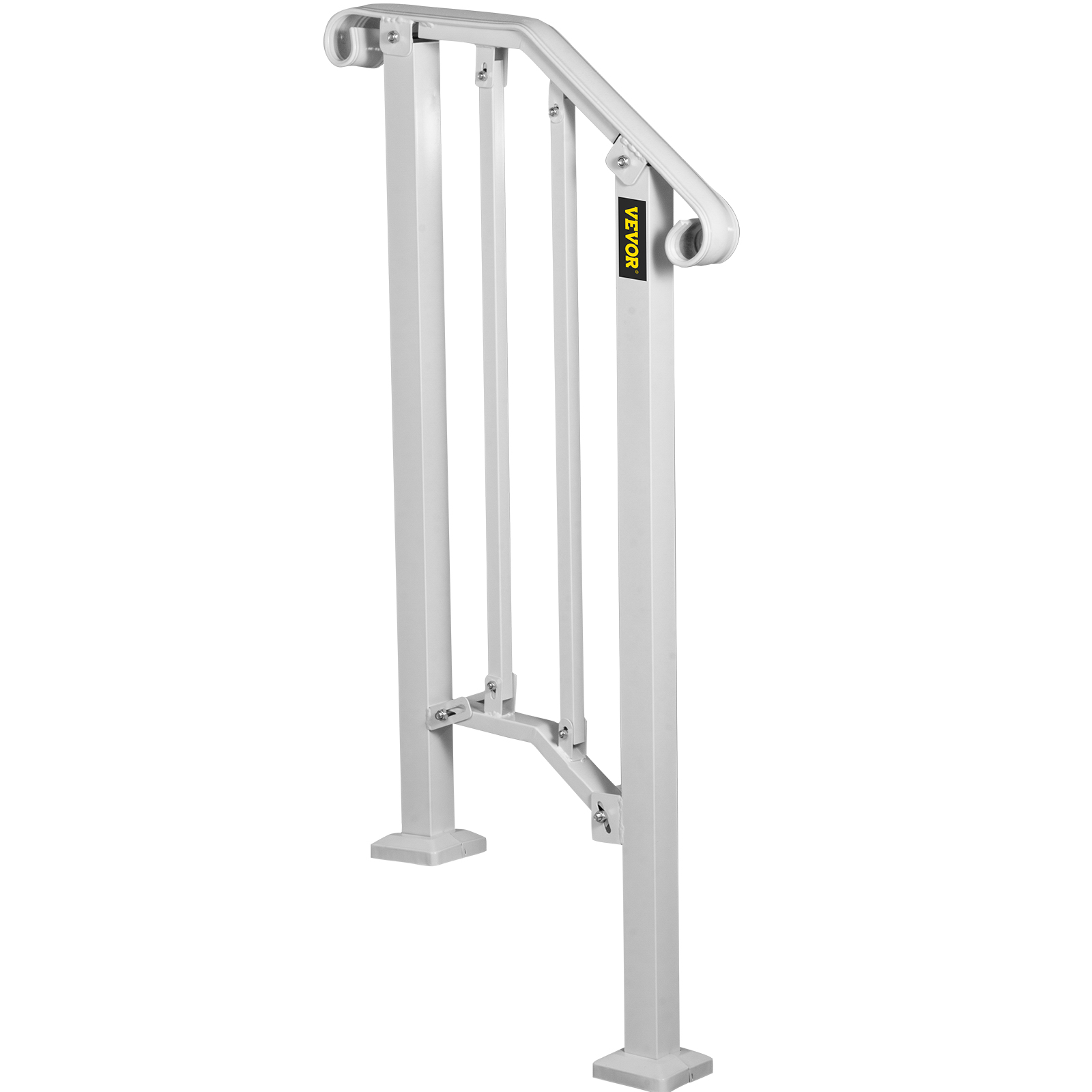 VEVOR Wrought Iron Handrail For 1 to 5 Steps Adjustable Safety Outdoor Handrail - Picture 122 of 134