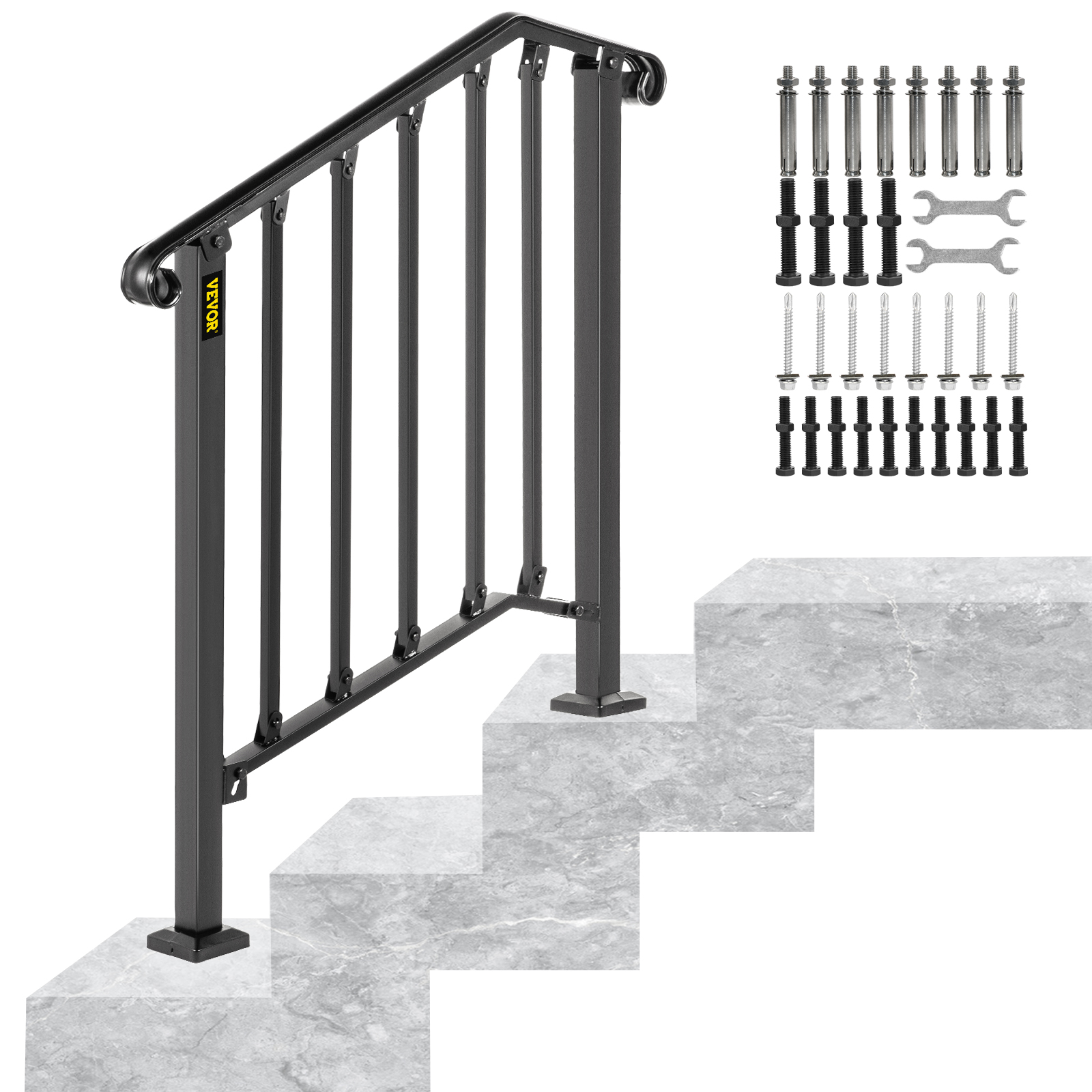 Handrail,Adjustable,3 Steps