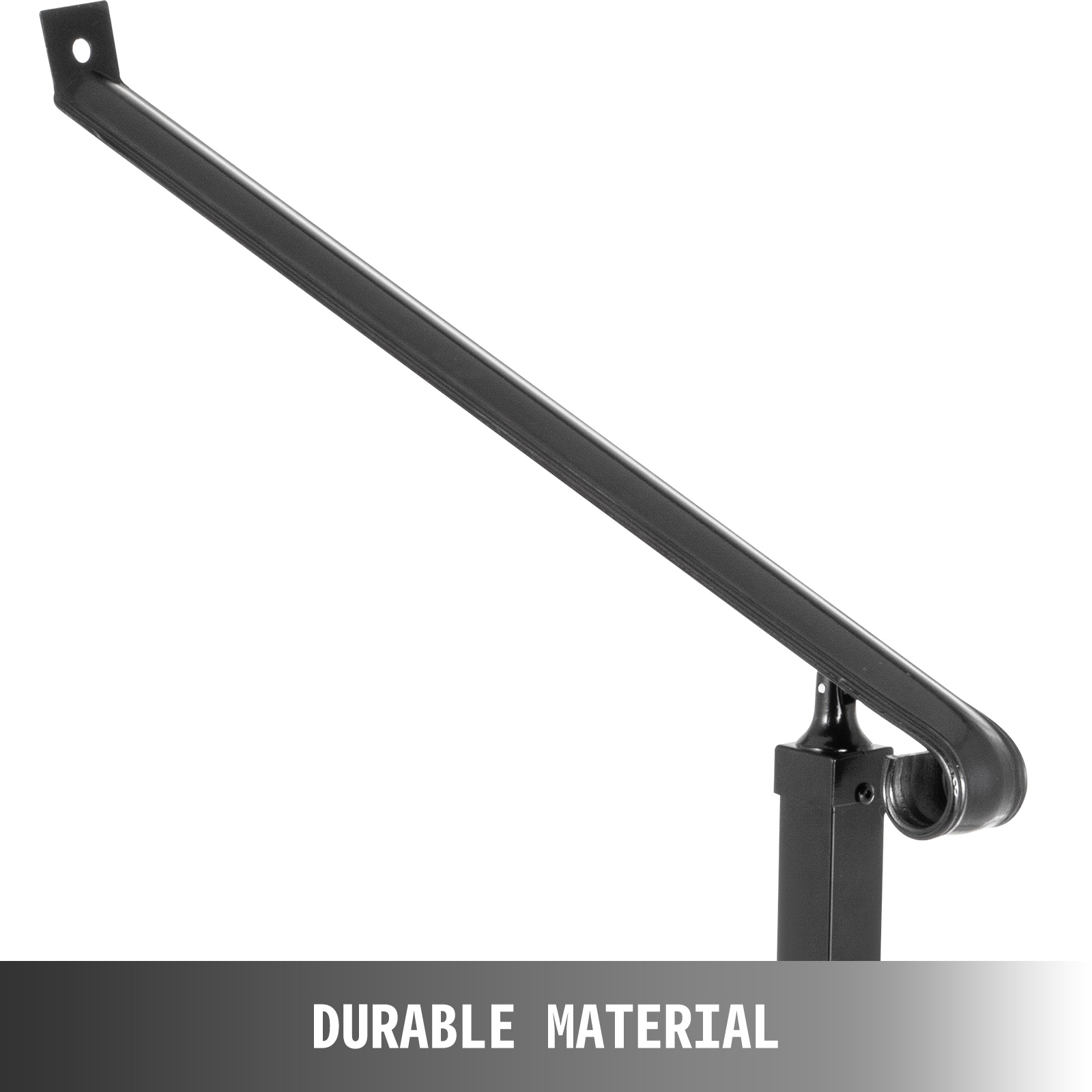 VEVOR Handrail Railings Wrought Iron for Steps 2 Steps Iron Handrails