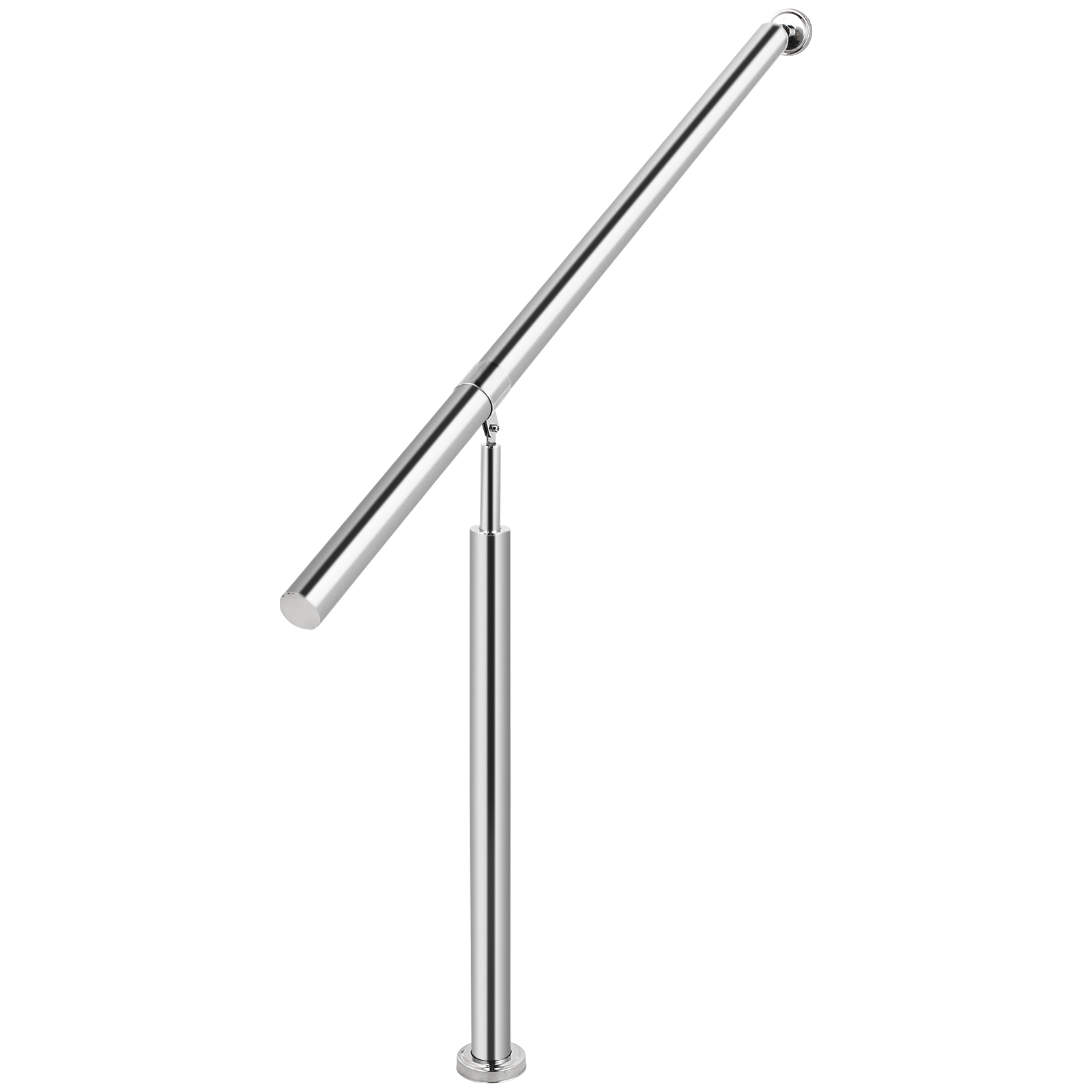 VEVOR Stair Handrail 1-3 Steps Railing Step Hand Rail Steel/ Metal for Porch - Picture 25 of 62