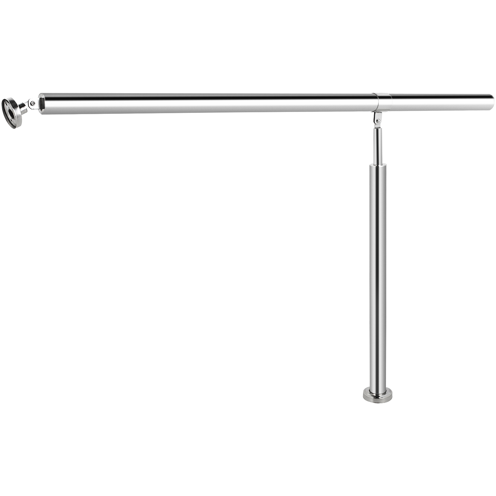 VEVOR Stair Handrail 1-3 Steps Railing Step Hand Rail Steel/ Metal for Porch - Picture 23 of 62