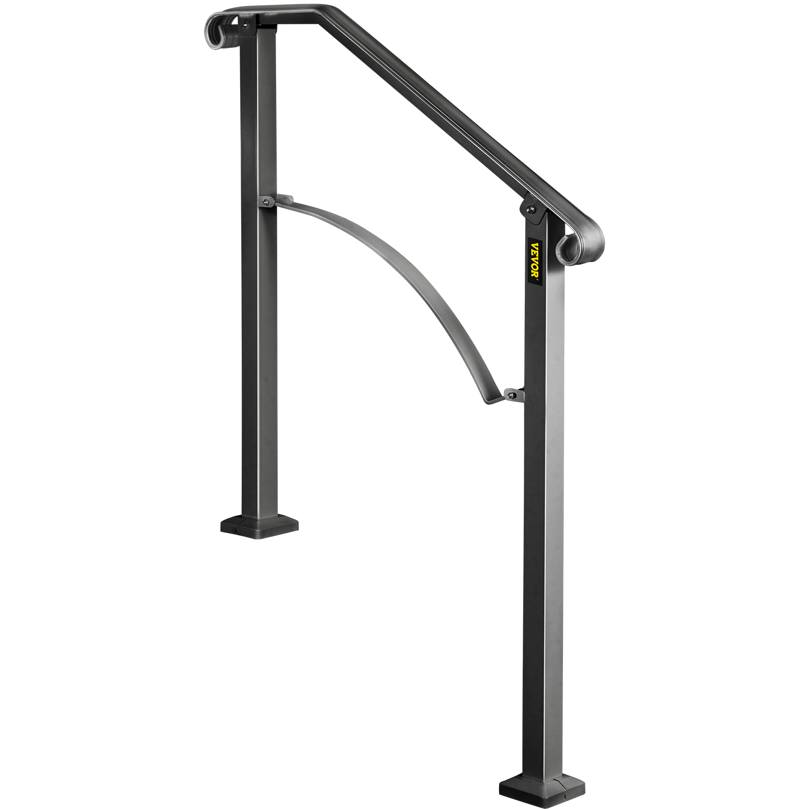 VEVOR Wrought Iron Handrail For 1 to 5 Steps Adjustable Safety Outdoor Handrail - Picture 38 of 134