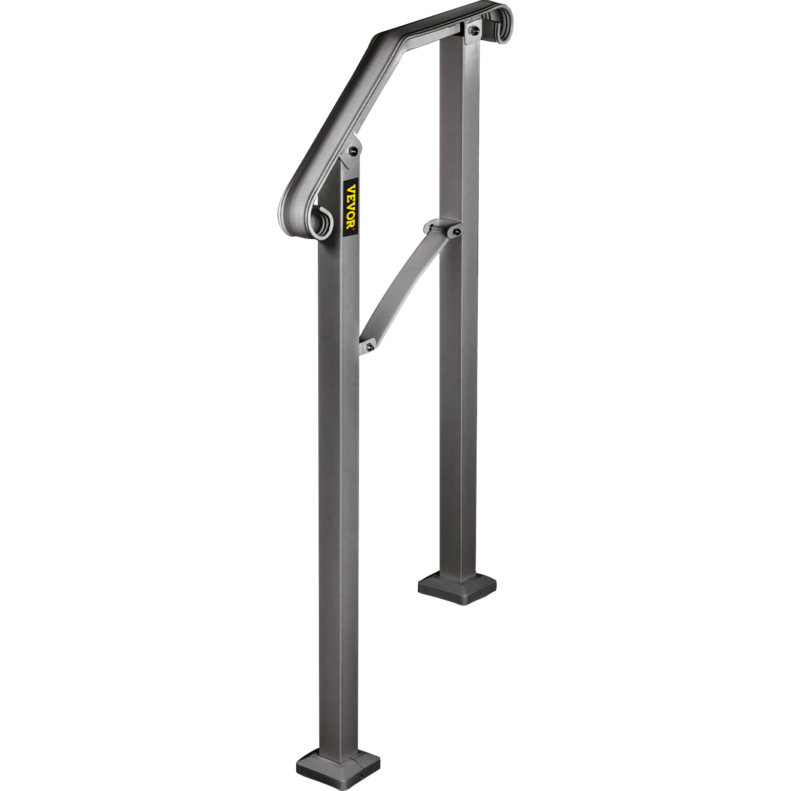 VEVOR Wrought Iron Handrail For 1 to 5 Steps Adjustable Safety Outdoor Handrail - Picture 35 of 134