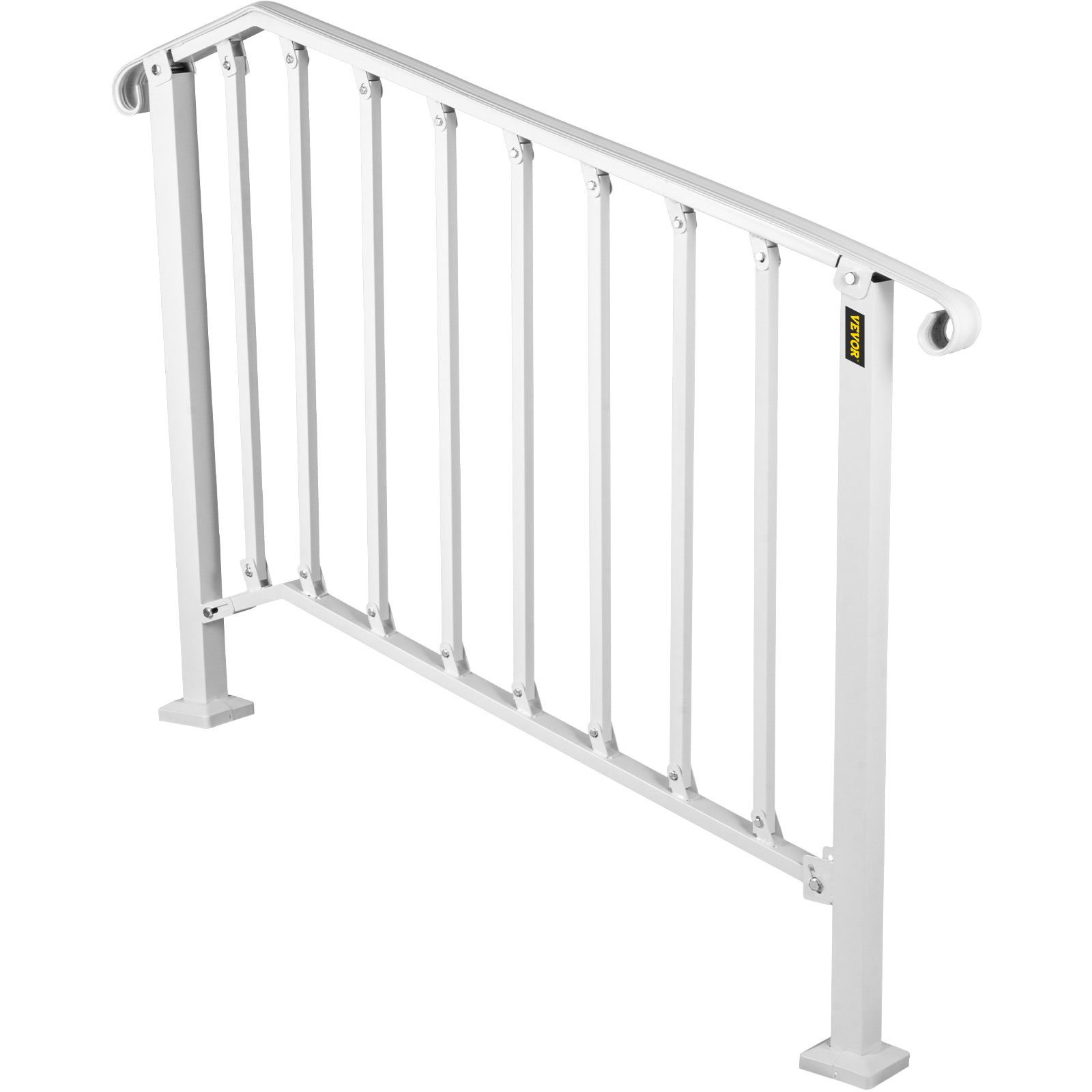 VEVOR Wrought Iron Handrail For 1 to 5 Steps Adjustable Safety Outdoor Handrail - Picture 132 of 134