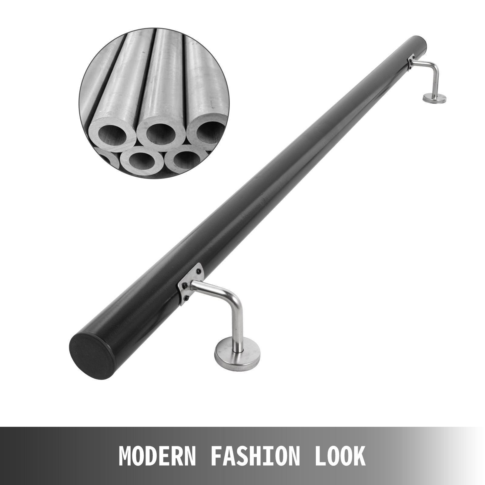 Stair Handrail Stair Rail 4ft Aluminum Alloy Handrail For Stairs 200lbs