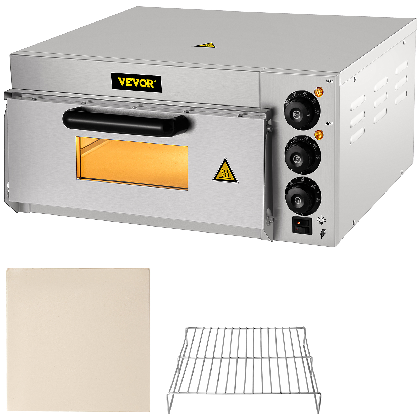 VEVOR 220V 3KW Machine a Crepe Commerciale Crepiere Electrique Pour Crepes,  Omelette, et Pains Plats