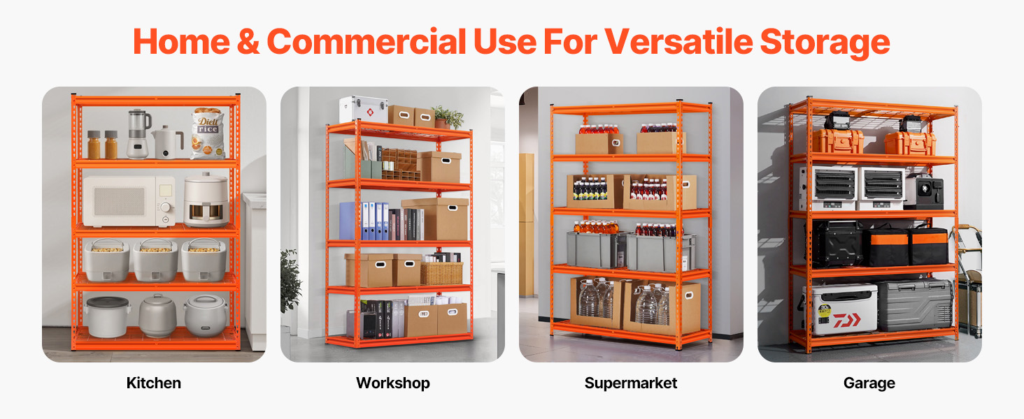 multi room storage shelving usage