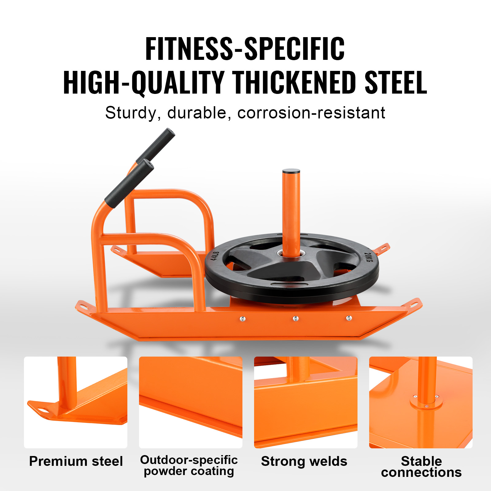 VEVOR Weight Power Pull Push Sled Fitness Strength Speed Resistant Training Sled - Picture 31 of 86