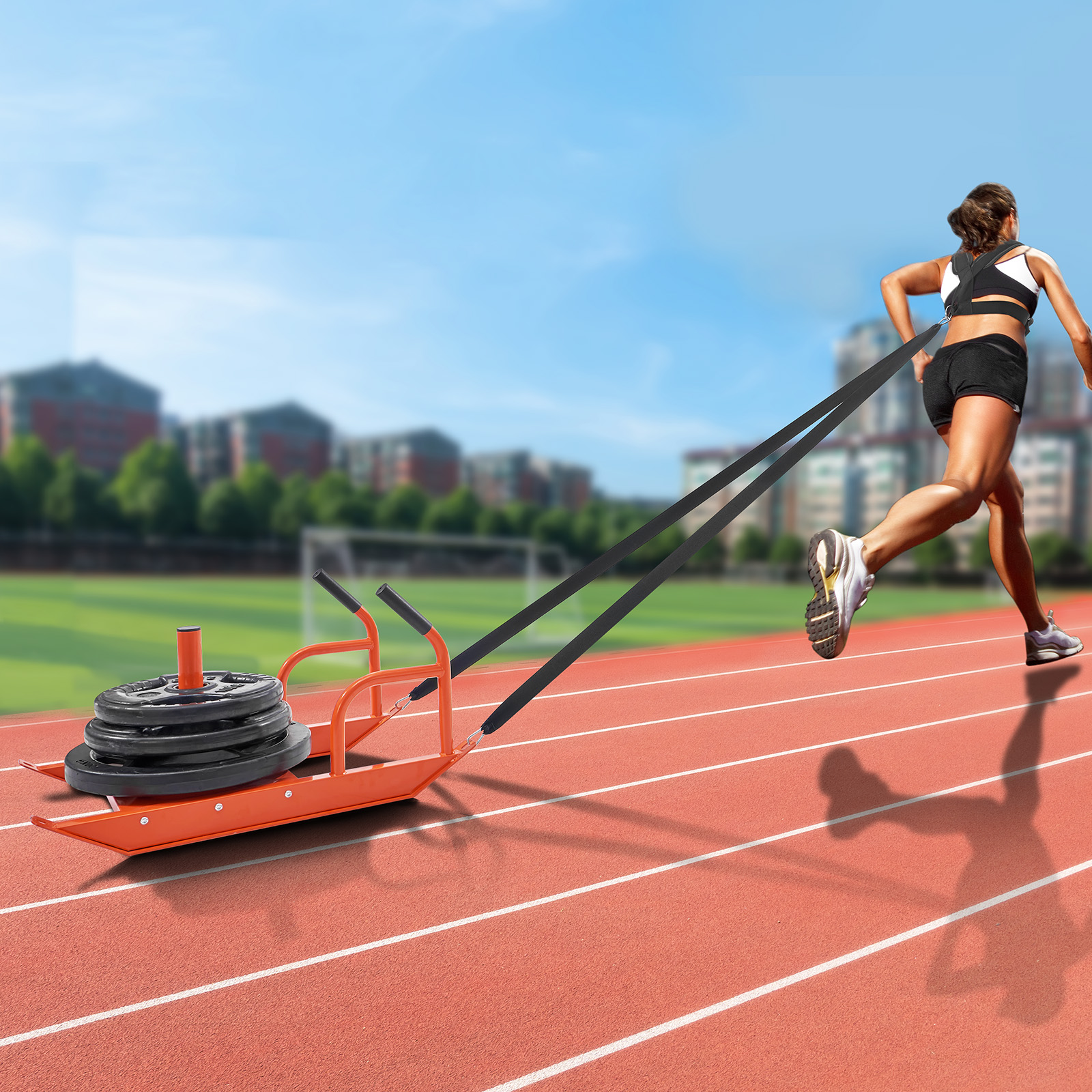 VEVOR Weight Power Pull Push Sled Fitness Strength Speed Resistant Training Sled - Picture 34 of 86
