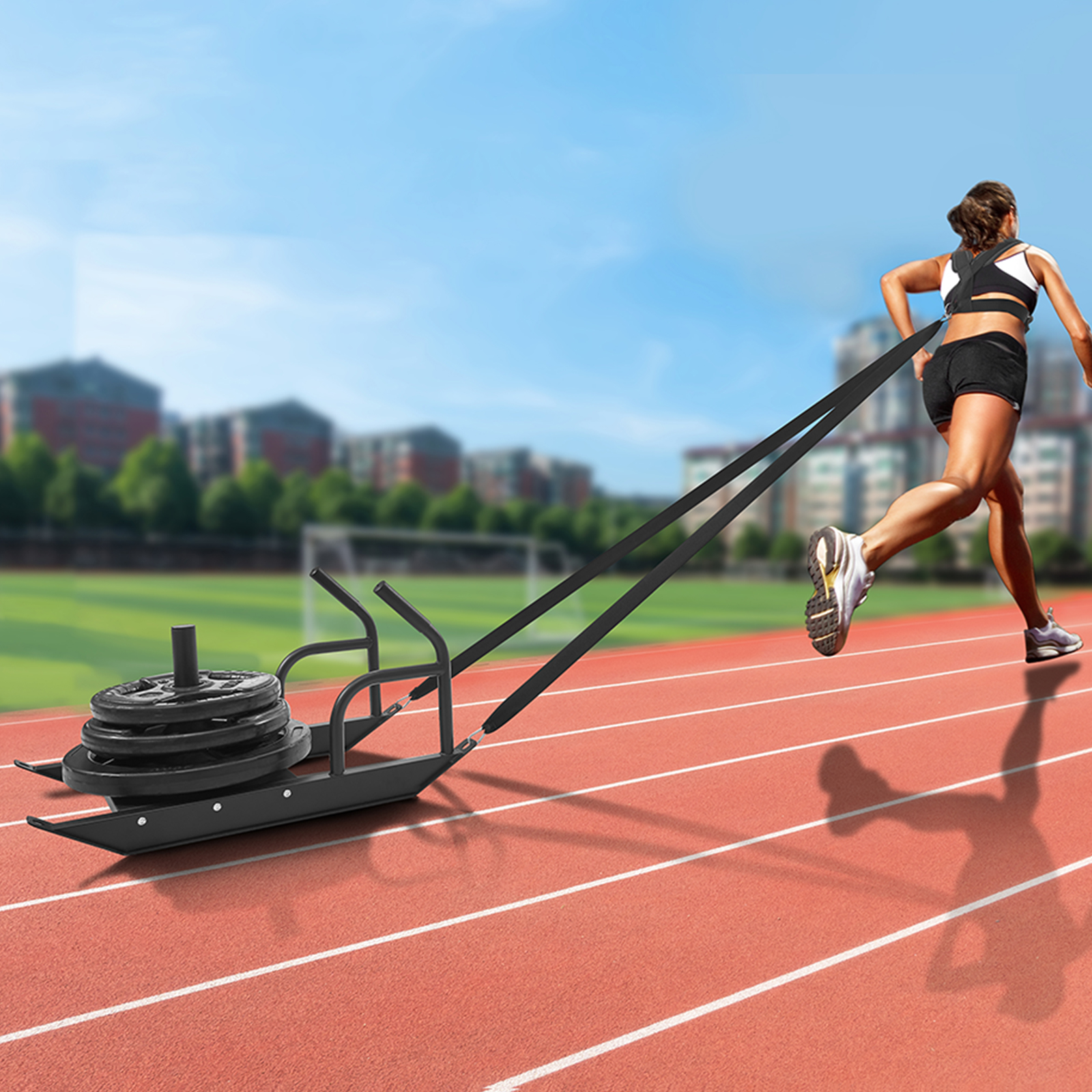 VEVOR Weight Power Pull Push Sled Fitness Strength Speed Resistant Training Sled - Picture 58 of 86