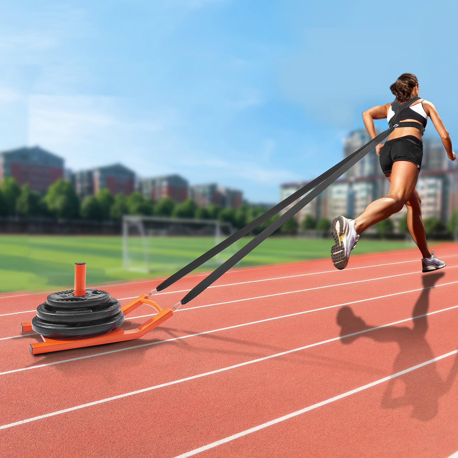 VEVOR Weight Power Pull Push Sled Fitness Strength Speed Resistant Training Sled - Picture 46 of 86