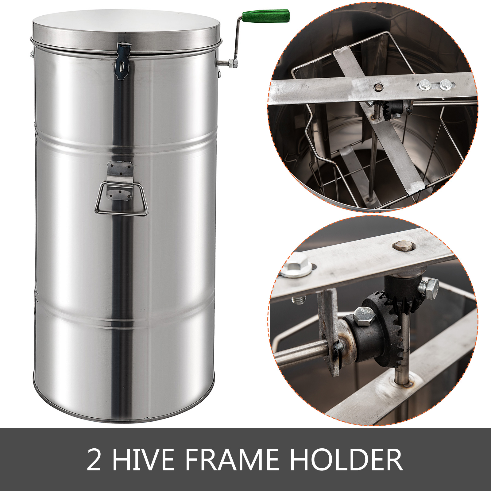 Durable 2 Frame Bee Honey Extractor Honeycomb Stainless Steel USA Hot for sale online 