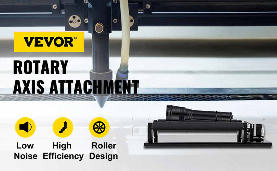 VEVOR Rotary Axis Attachment for CO2 Laser Engraver Engraving High  Compatibility