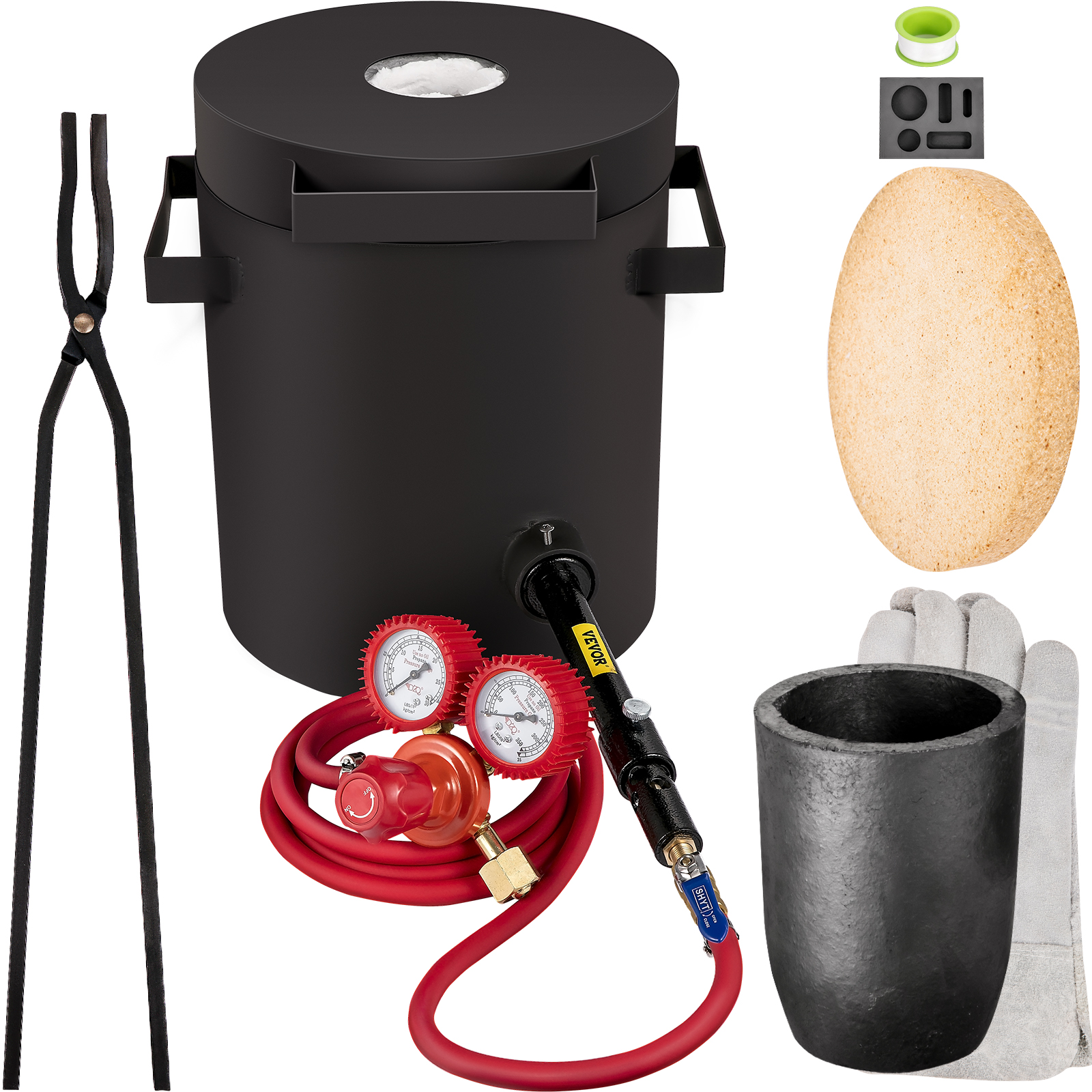 thumbnail image 2 of ToAuto 12kg Propane Melting Furnace – Smelt Metal (Copper, Silver, Aluminum, Brass) 2 of 6