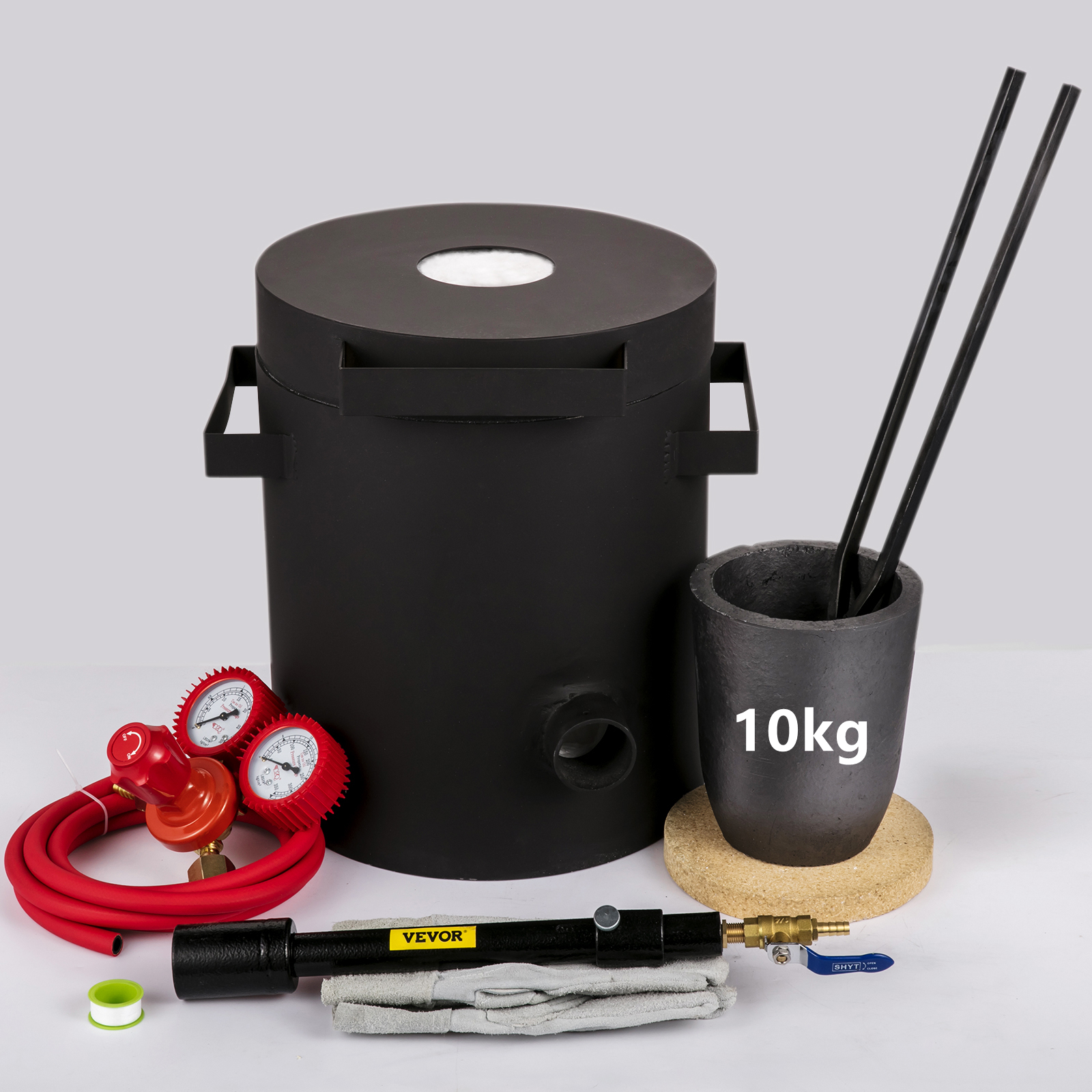 Kit Fusion Métaux Creuset + Pinces - Pour Bijouterie, Bricolage - Outils Fabrication Bijoux, Travail Métal