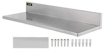 VEVOR Stainless Steel Wall Shelf Commercial Kitchen Shelf 8.6'' x 30'' 1pc Home