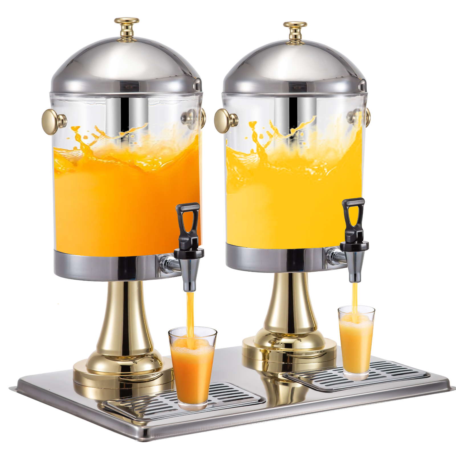 Vevor Juice Dispenser Commercial Juice Dispenser 8l X 2 Hotel Beverage