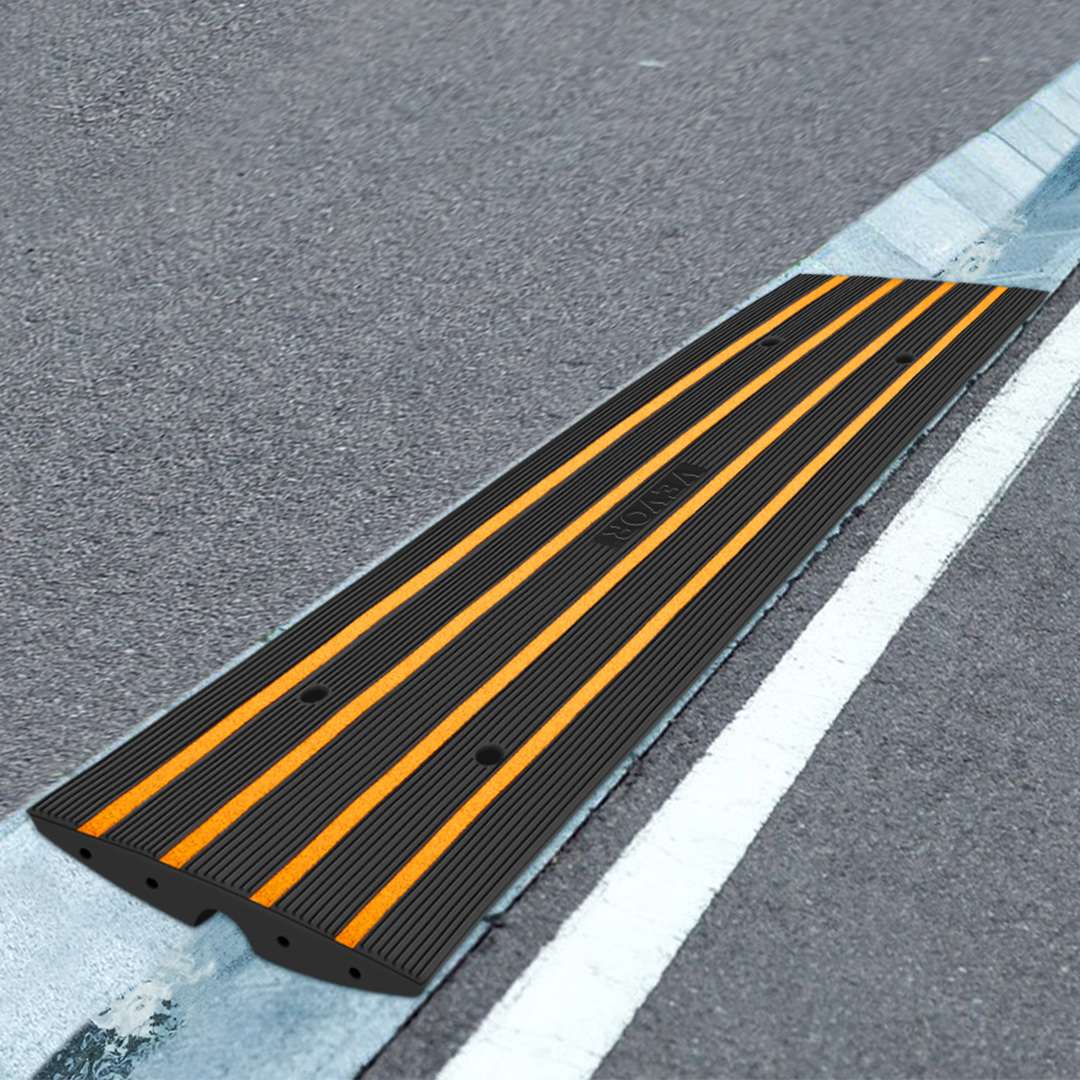 VEVOR Rubber Electrical Wire Cable Cover Ramp 1/2/5 Channel Guard Cord