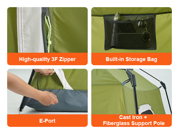 Core 9 ft. x 10 ft. Orange Camping Tent for 6 People with Electrical Port  and Spacious Interior in the Tents department at
