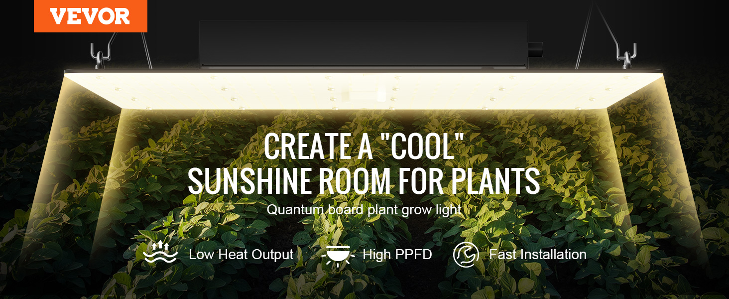 VEVOR 400W LED Grow Light, High Yield Samsung 281B Diodes
