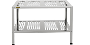 Potting Bench,Steel Table,42 x 24 x 32 in