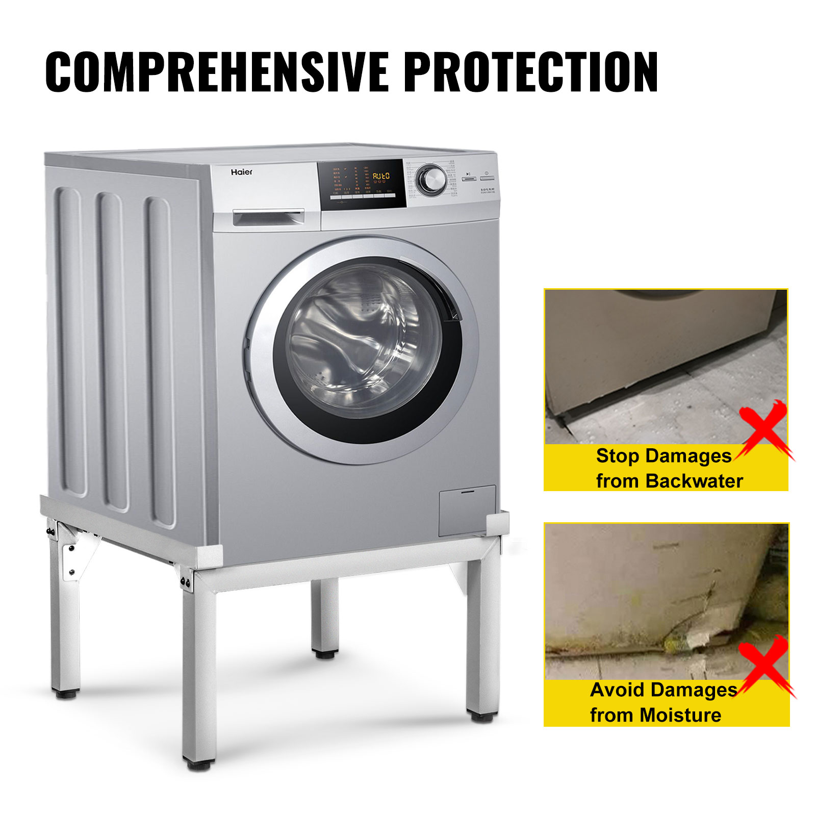 Supporto per lavatrice supporto universale per frigorifero Mobile carrello  Mobile da pavimento Base regolabile per frigorifero asciugatrice