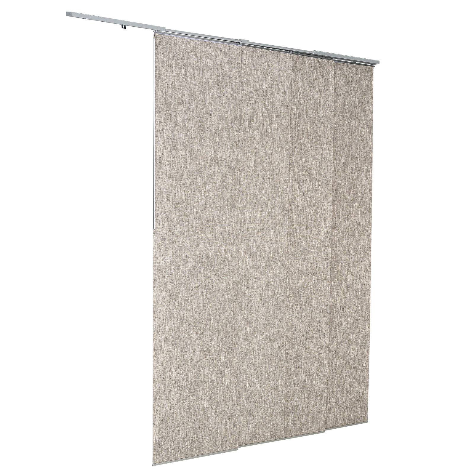 Uimoso Adjustable Panel Track Blinds, Extendable 45.8-86in,rown/Gray/White