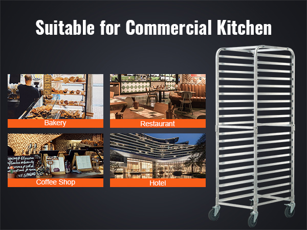 10 Sheet Commercial Kitchen Bakery Rack –