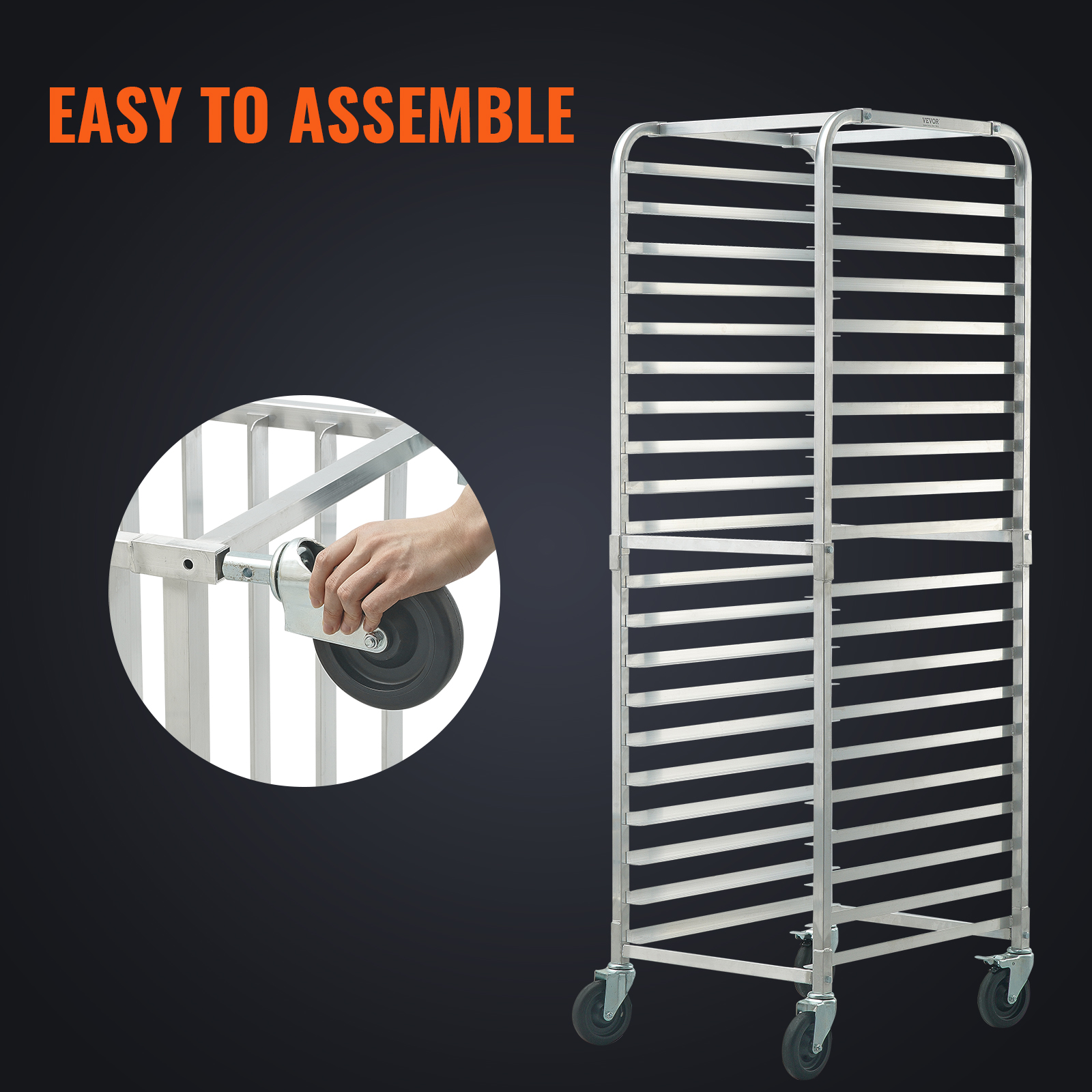 Commercial Bun Pan Rack Commercial Aluminum Bun Pan Rack - Holds 10 ...
