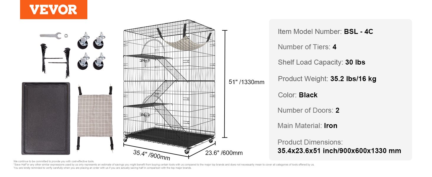 cat cage,4 tiers, metal