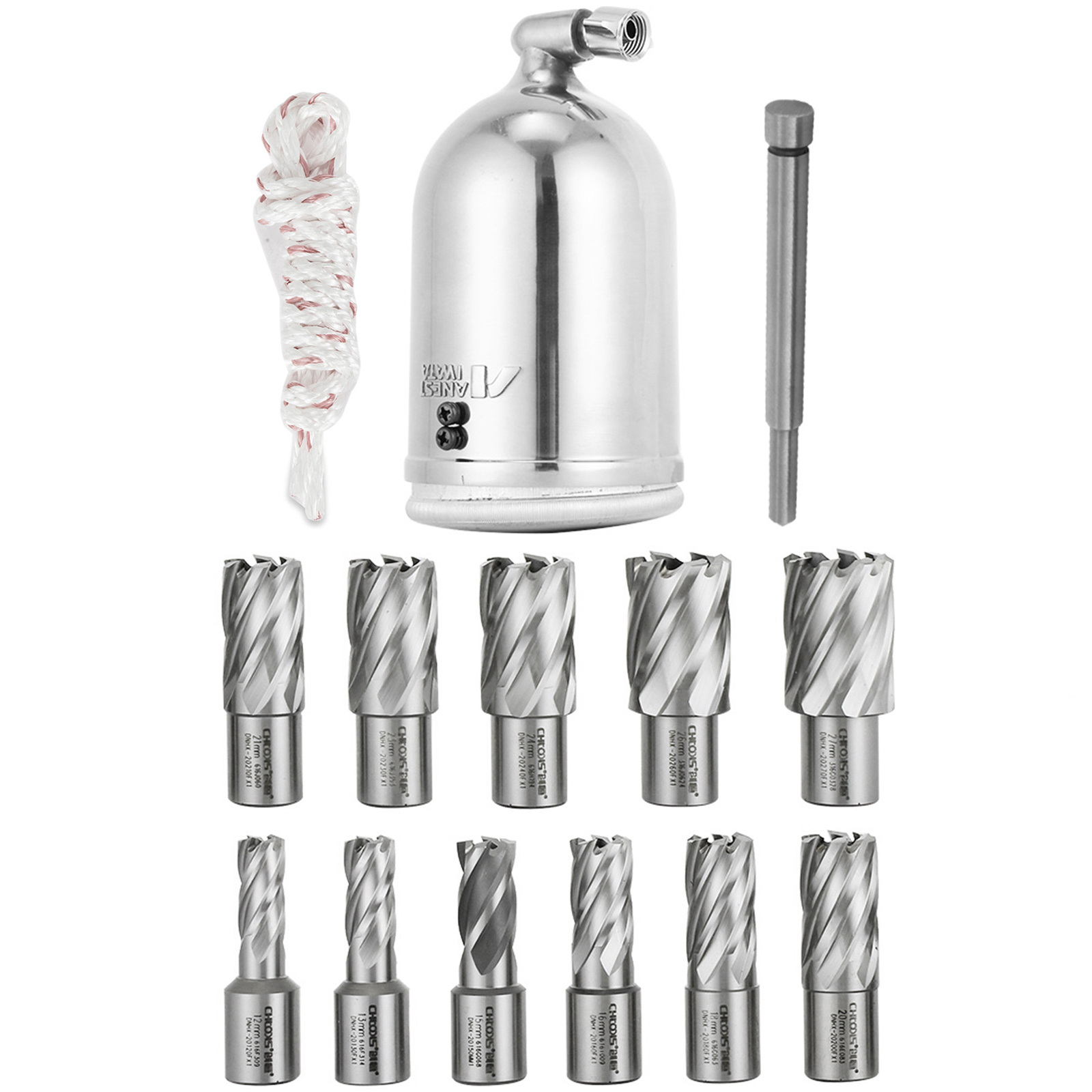 Mag Drill Press HSS Annular Cutter 3/4" Weldon Shank Max. 13 Drilling Bits - Picture 83 of 122
