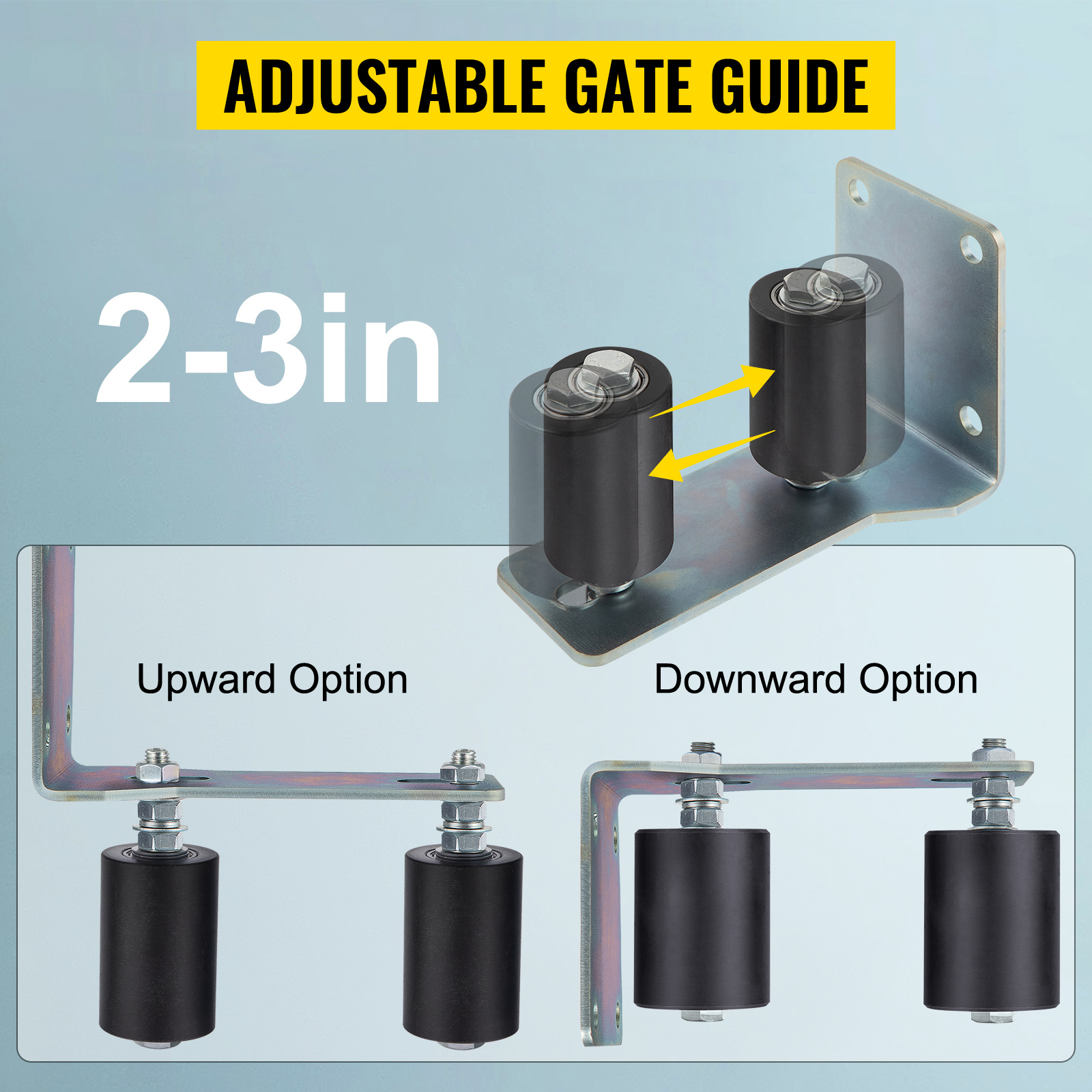 Glisser les rouleaux de guide de porte 6 nylon dur de noir de