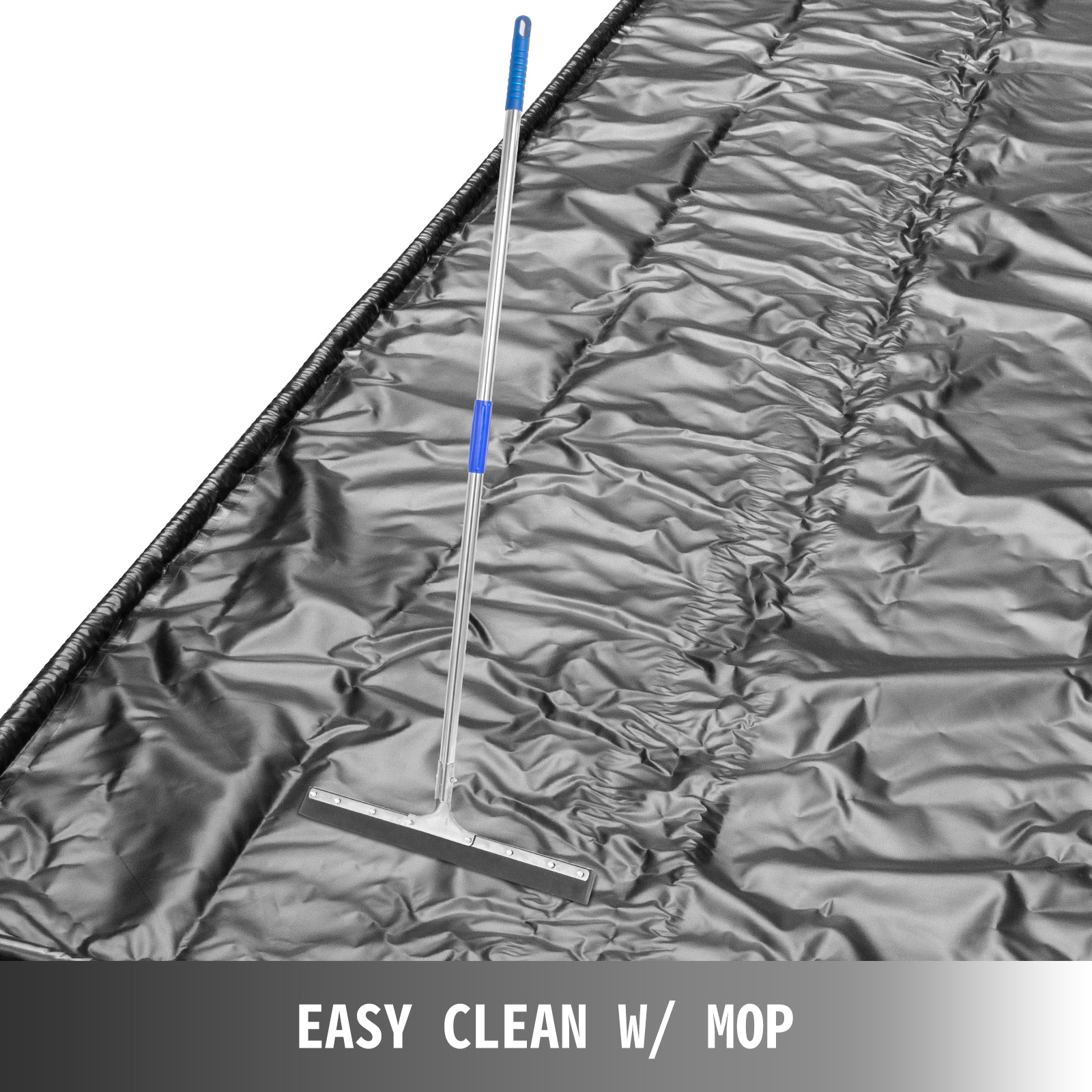 VEVOR Garage Floor Containment Mats 8' 6" x 20' Containment Mat Black