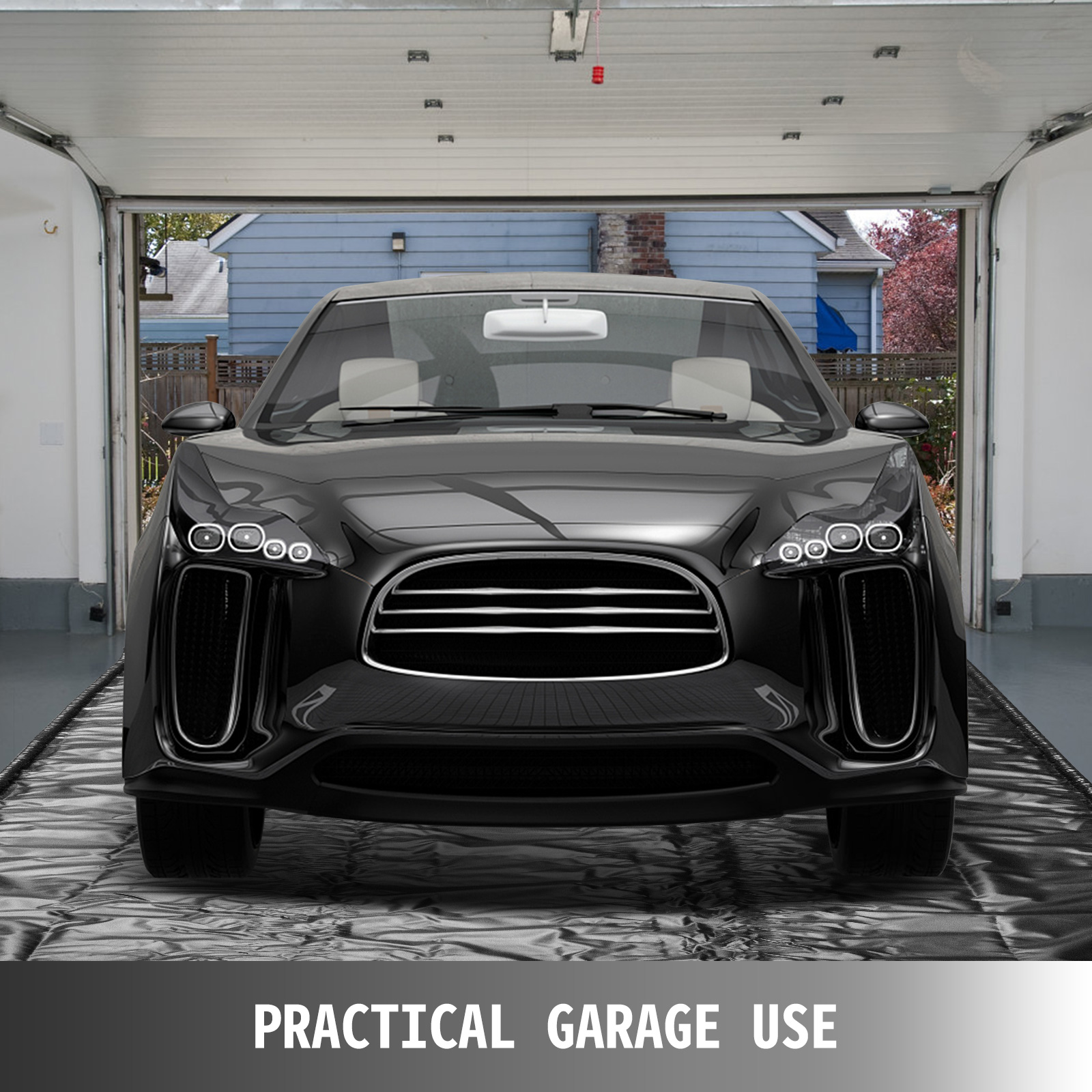 VEVOR Tapis de Garage pour Protection de Sol Revêtement Parking Voiture  9x22 pi