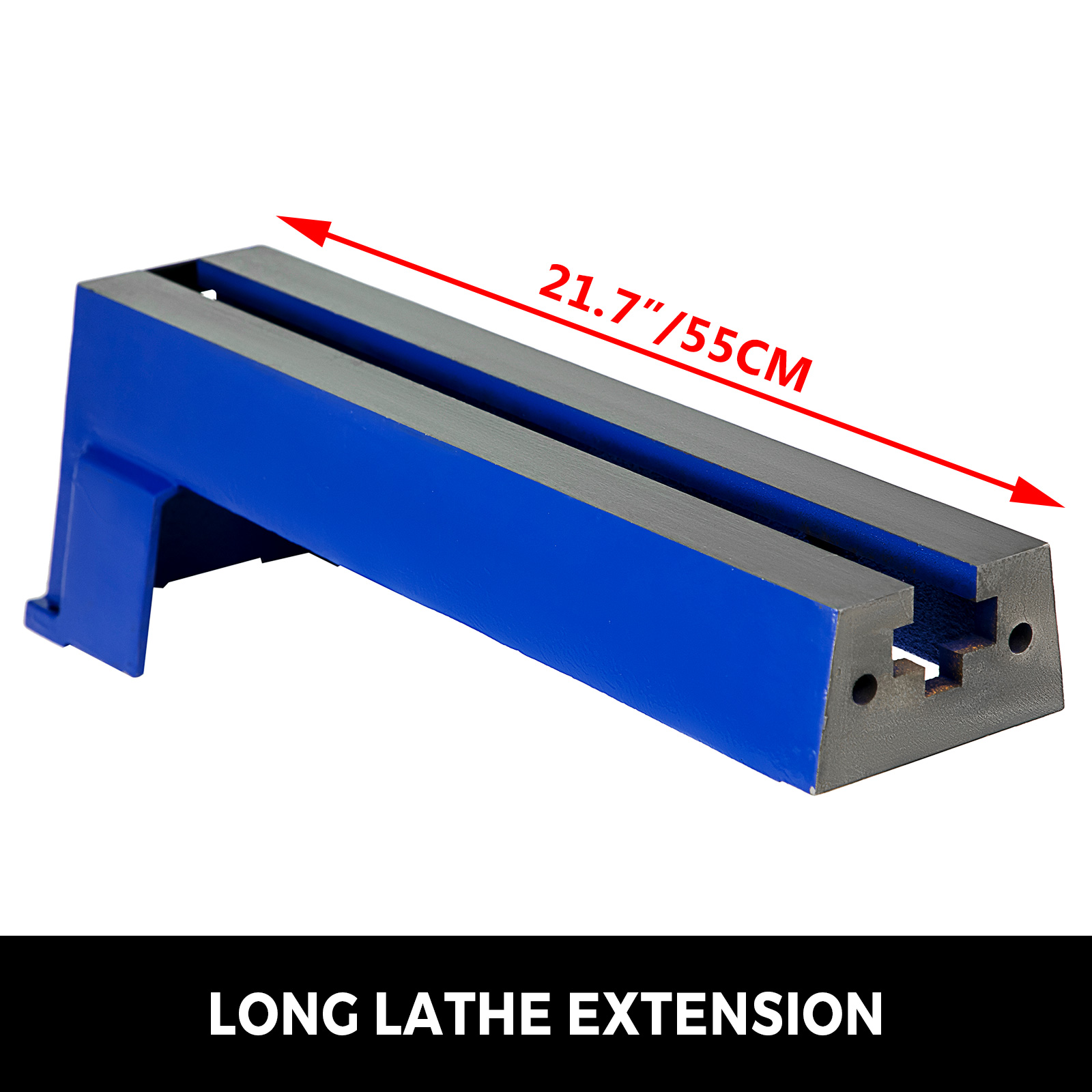 VEVOR Wood Lathe Bed Extension 21.7"/550mm x 4.3"/11mm Lathe Extension