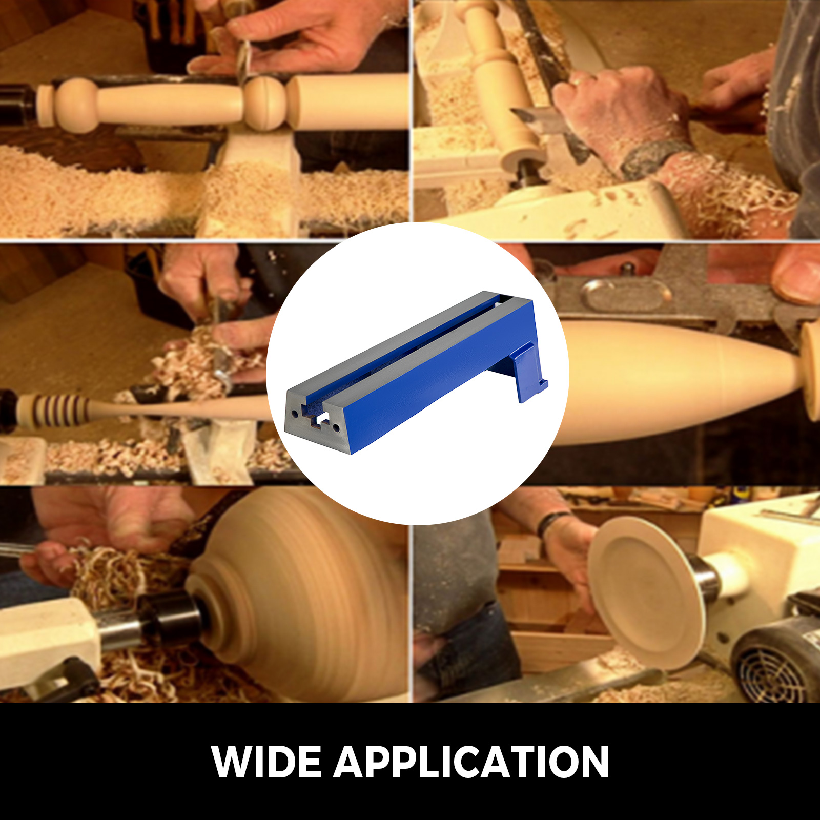 VEVOR Wood Lathe Bed Extension 21.7"/550mm x 4.3"/11mm Lathe Extension