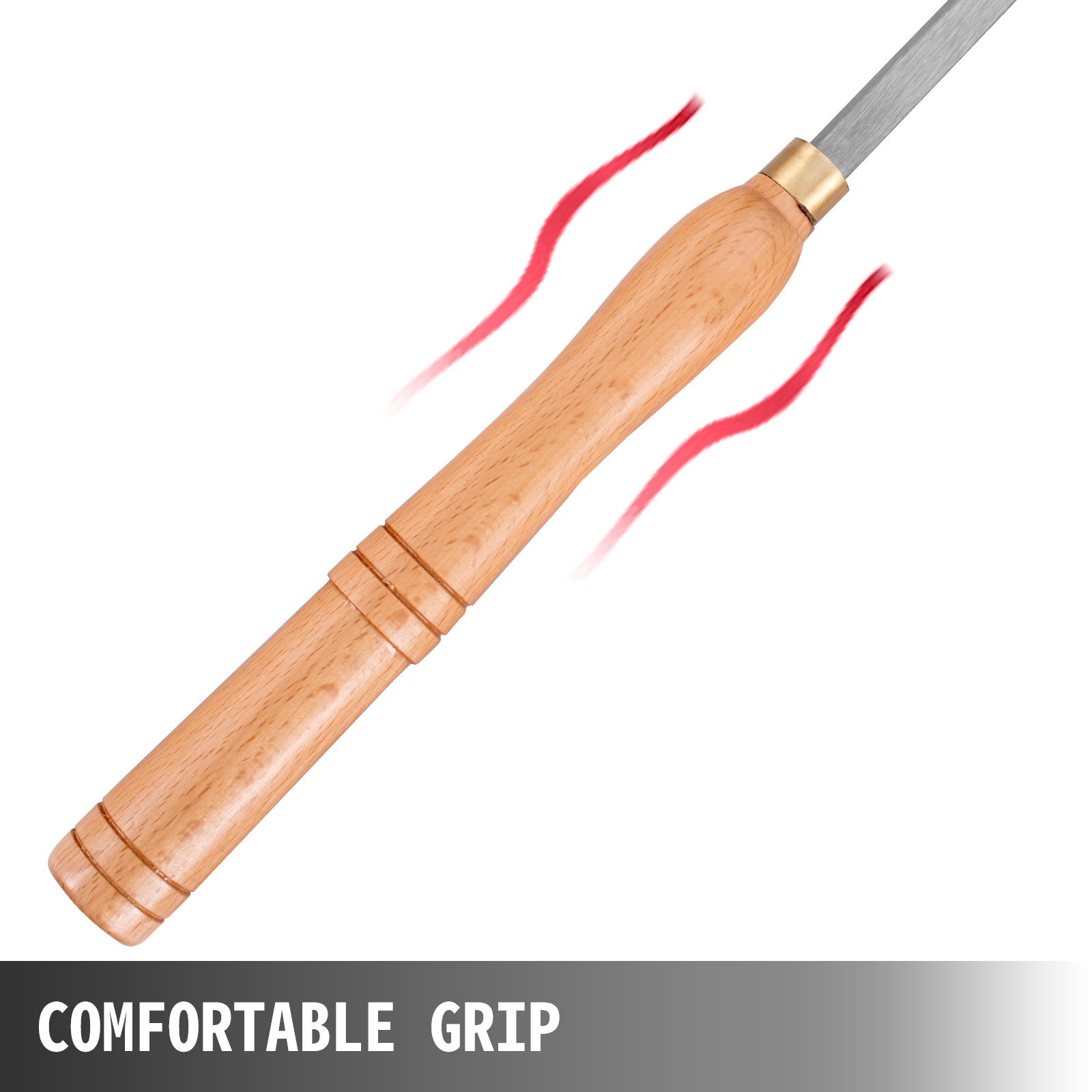 VEVOR Wood Turning Tools For Lathe, Carbide Lathe Tools 3 Pcs, Turning