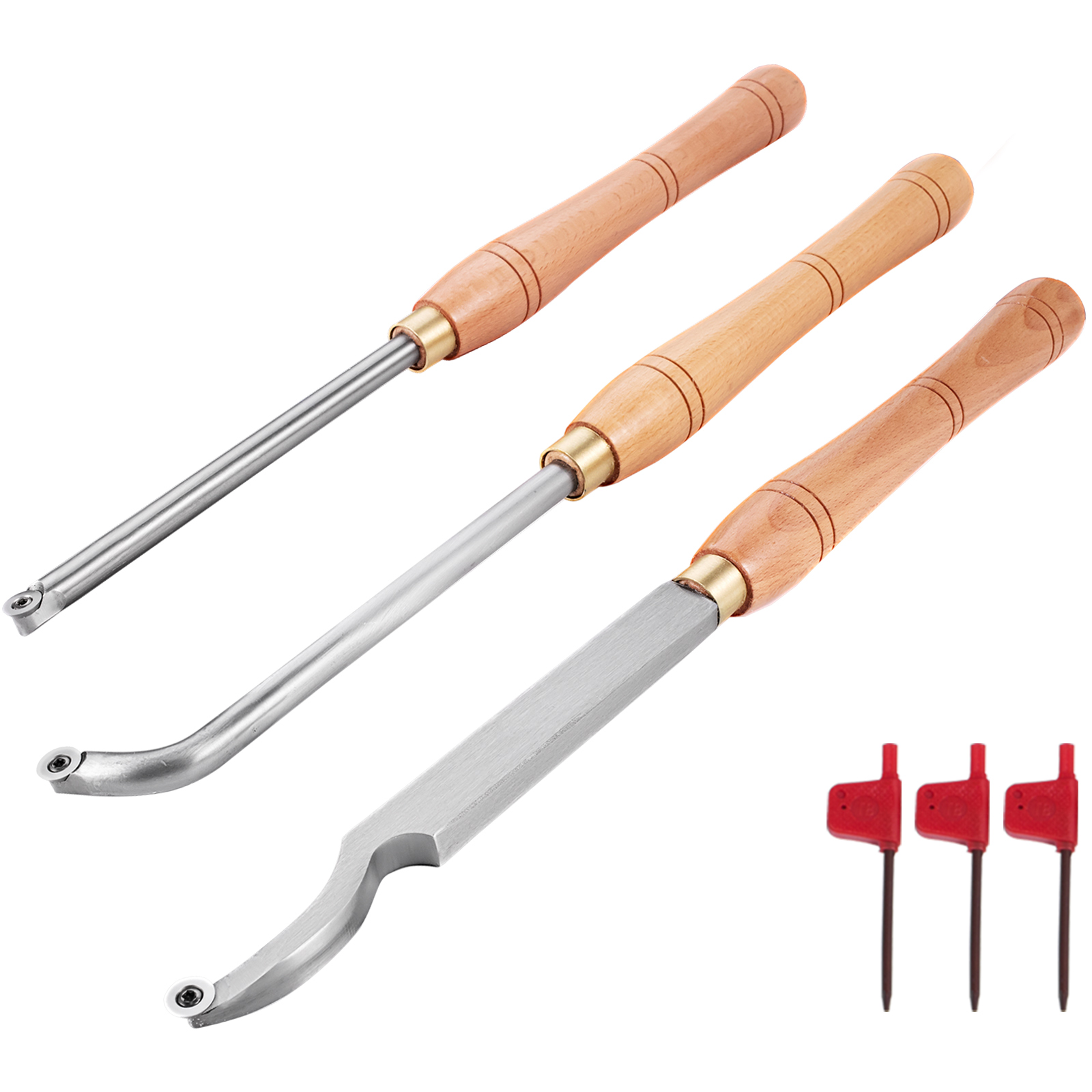 Outil De Tournage Du Bois Pour Textures Et Spirales - Kit Avec 4 Couteaux, Pas 2mm, 3mm, 4mm - Accessoire Tour à Bois