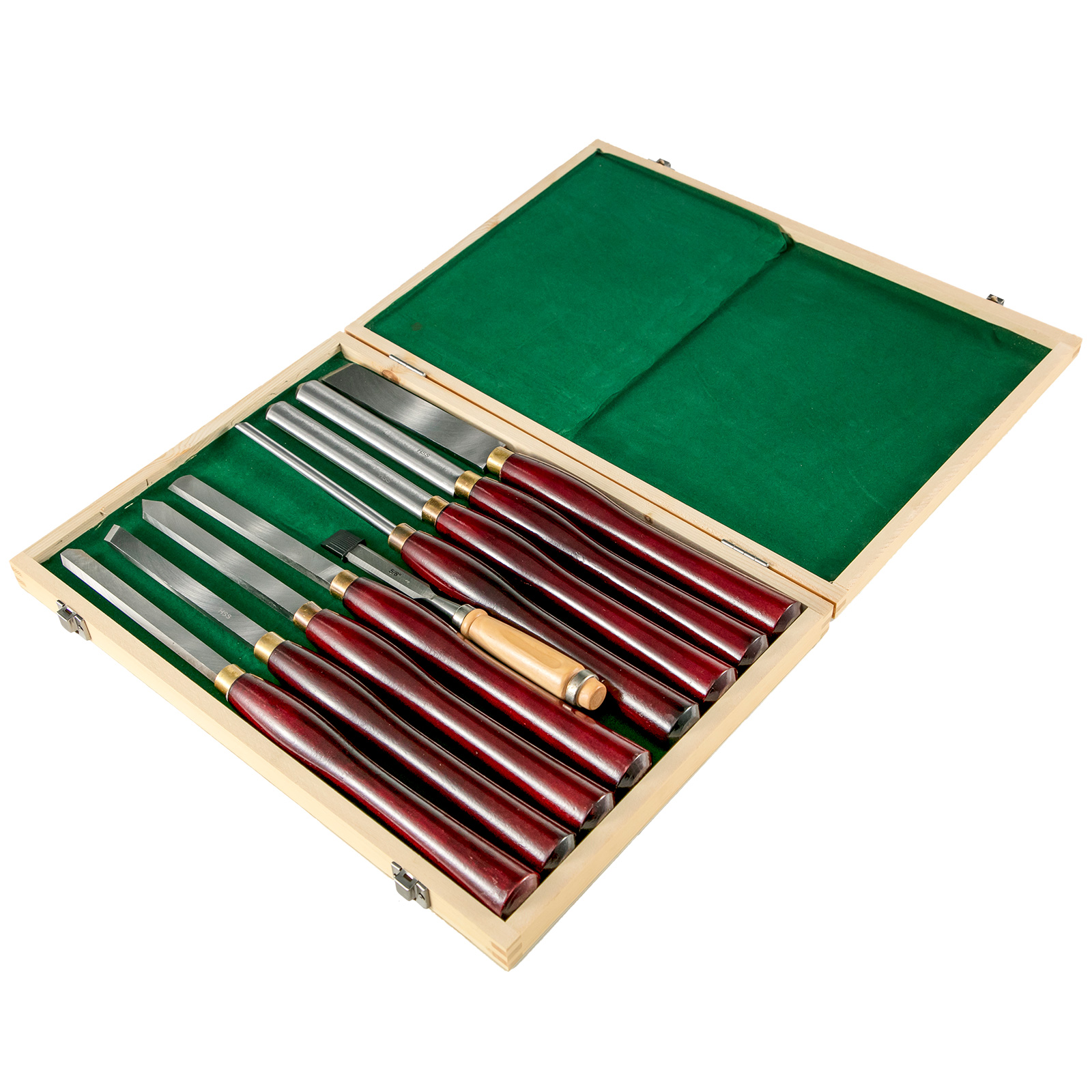 Chisel Sets Lathe Chisels 8pcs for Wood Root Furniture Carving Lathes Red - Picture 11 of 12